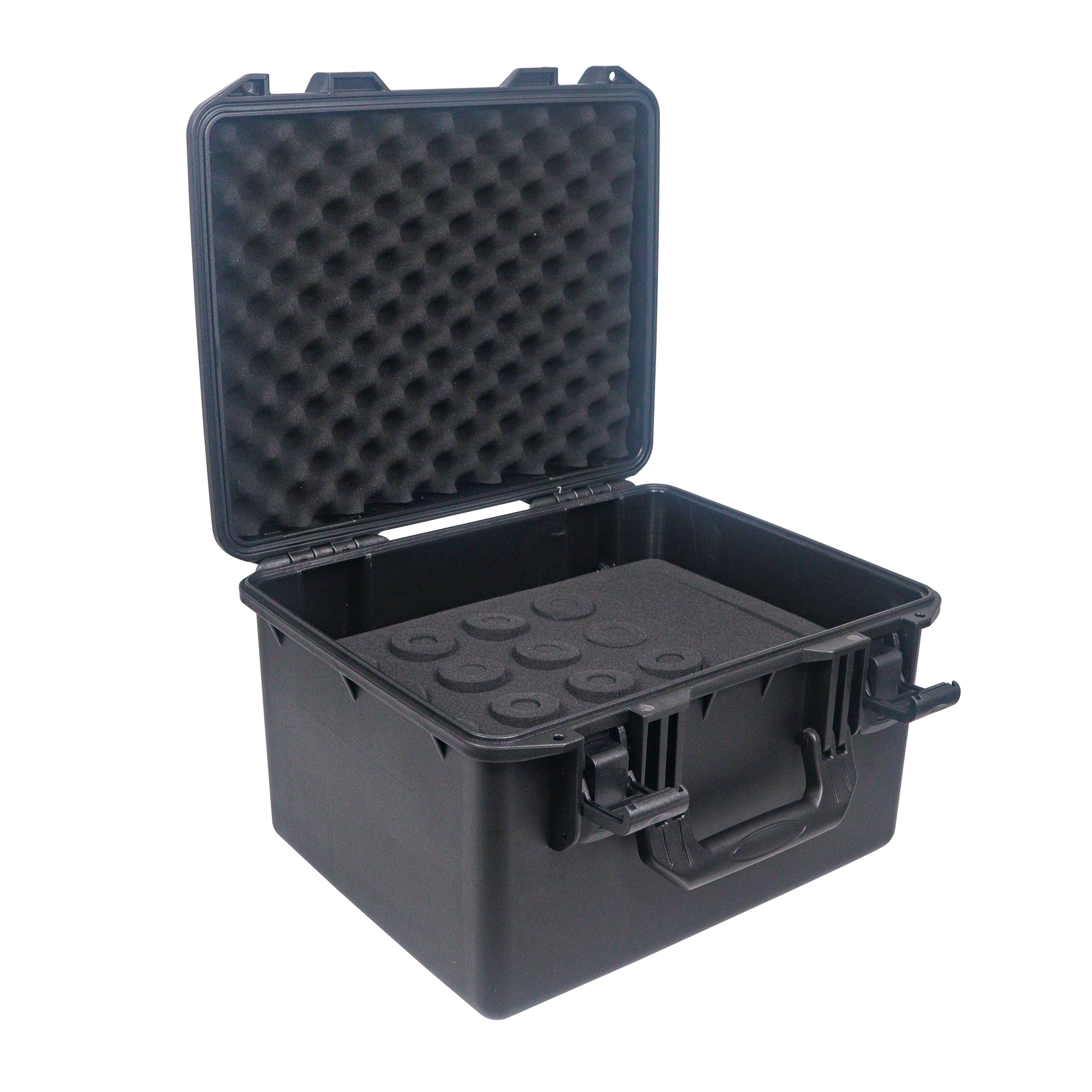 UltronX Plastic Water Tight Molded Travel Case Stores up to (16) Wireless and Wired Microphones