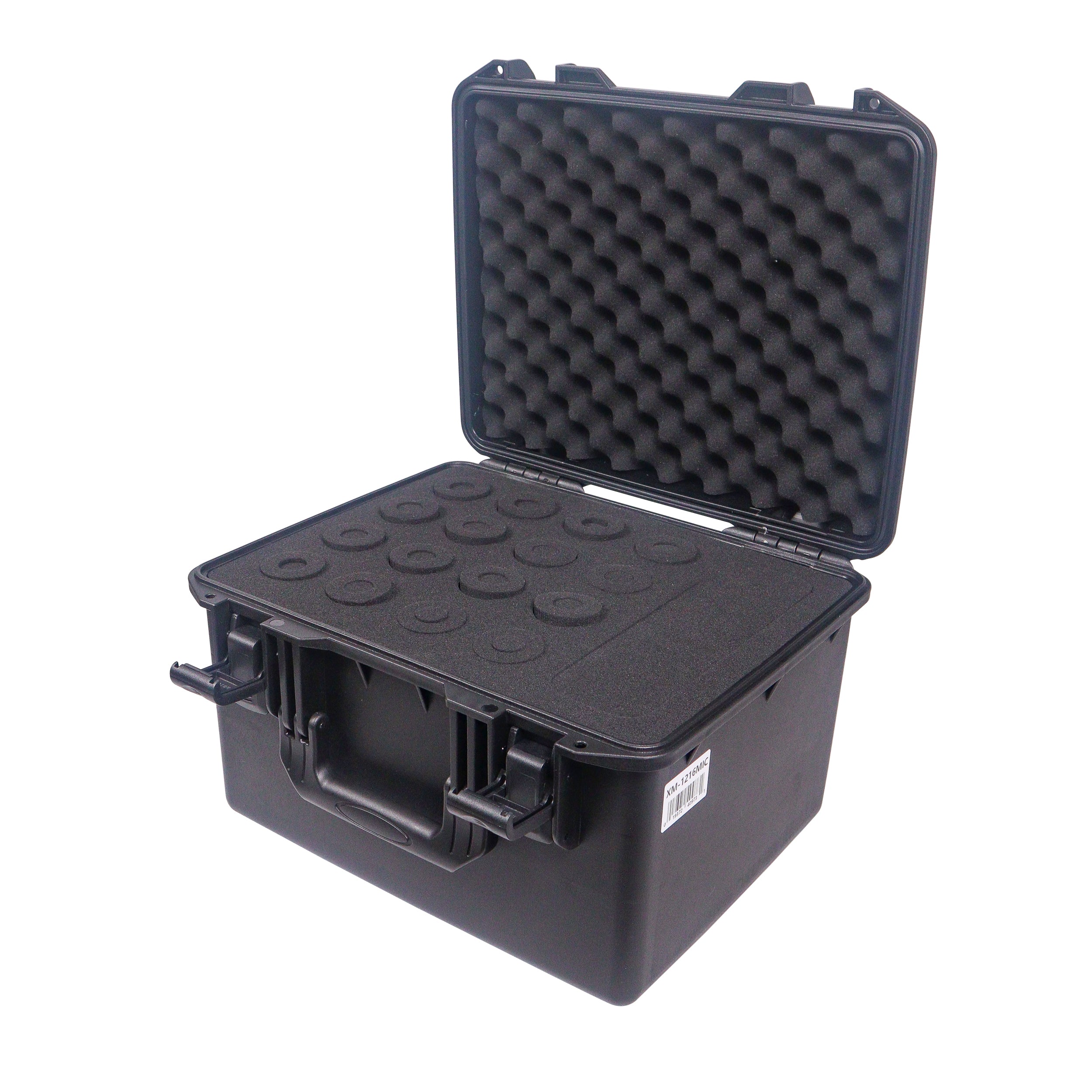 UltronX Plastic Water Tight Molded Travel Case Stores up to (16) Wireless and Wired Microphones