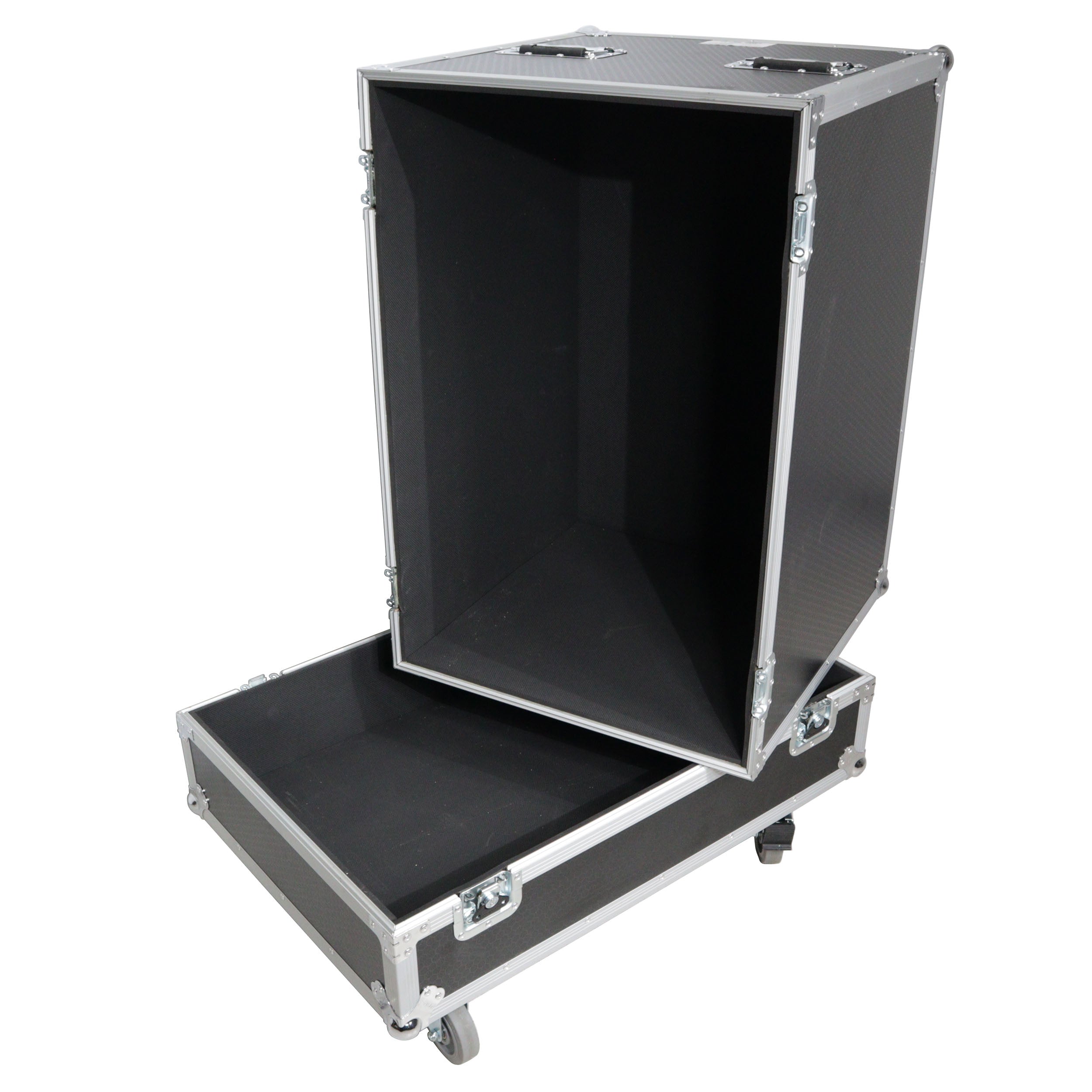 Universal  Speaker Flight Case Fits 2x QSC LA112, FBT HORIZON VHA 112SN, Mackie DRM12A and more, 30x26x18 in.