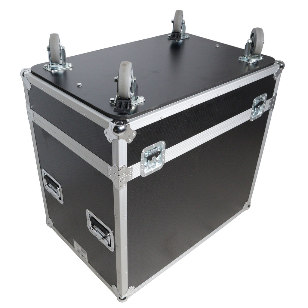 Universal  Speaker Flight Case Fits 2x QSC LA112, FBT HORIZON VHA 112SN, Mackie DRM12A and more, 30x26x18 in.