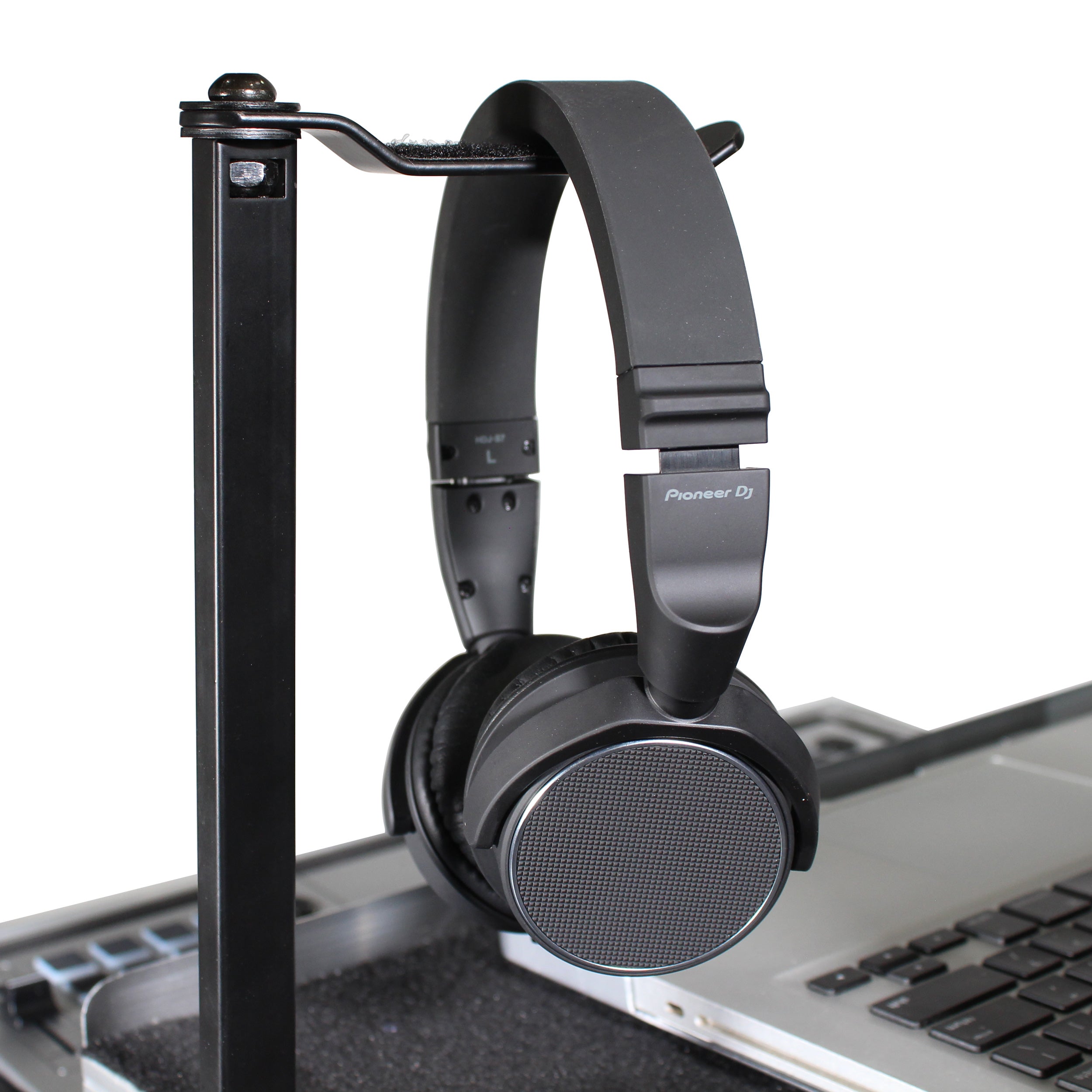Headphone Pole Stand For Cases 12" Shaft with Rotating Hook