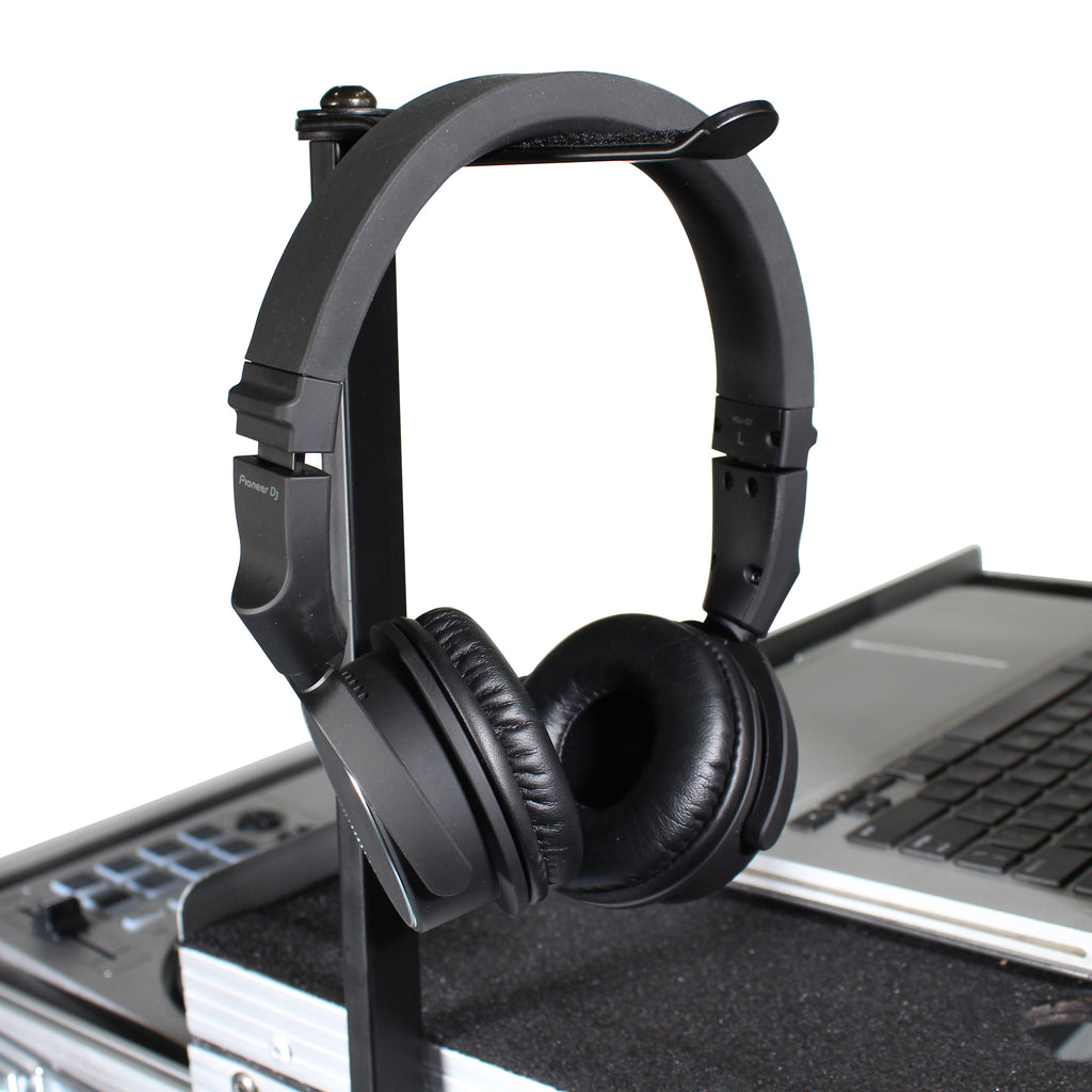 Headphone Pole Stand For Cases 12" Shaft with Rotating Hook