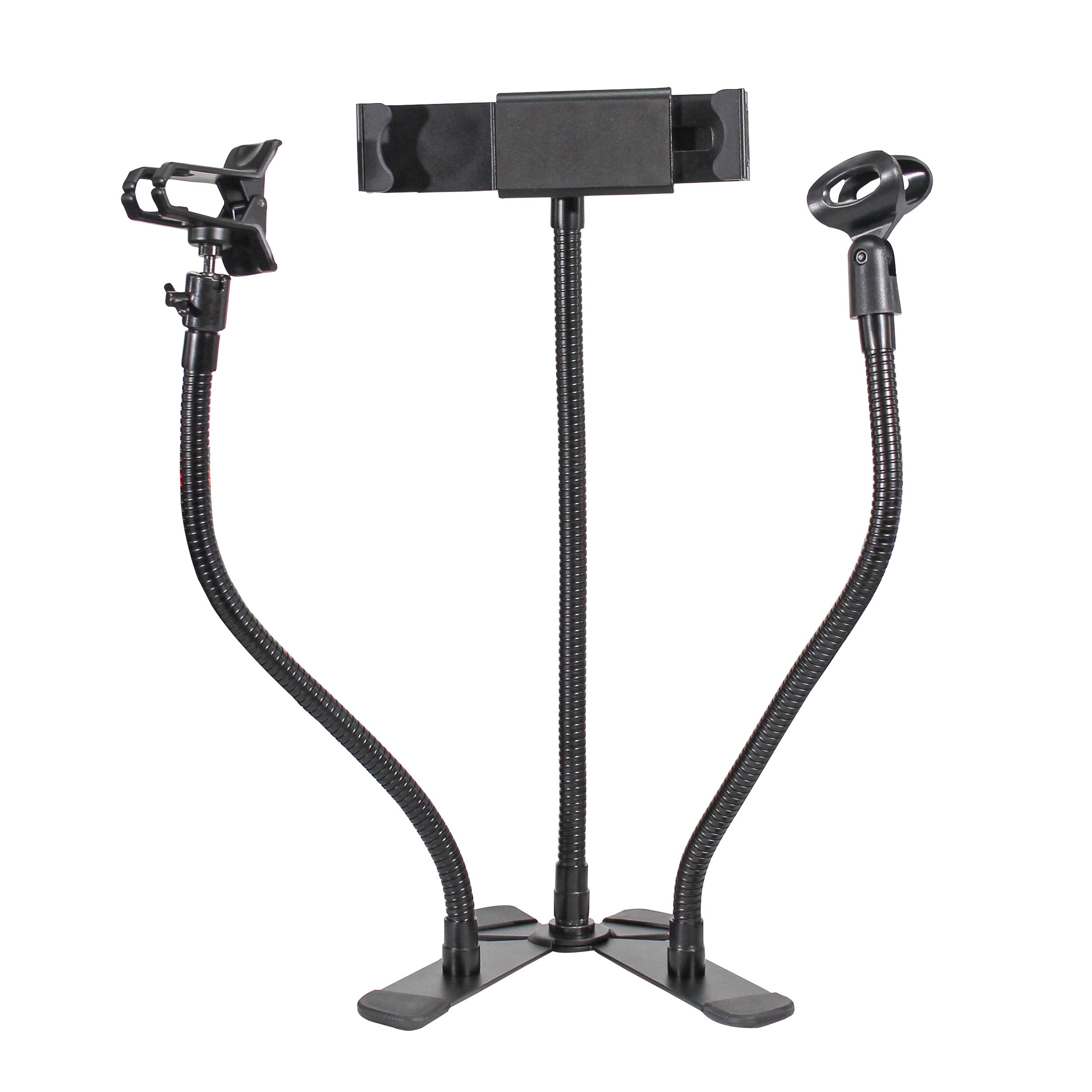 6PCS Mobi Buddy Hands Free Tablet Mobile Device Clip Kit DJ Cellphone holder Selfie Stick Table Stand Tripod Clamp and Case