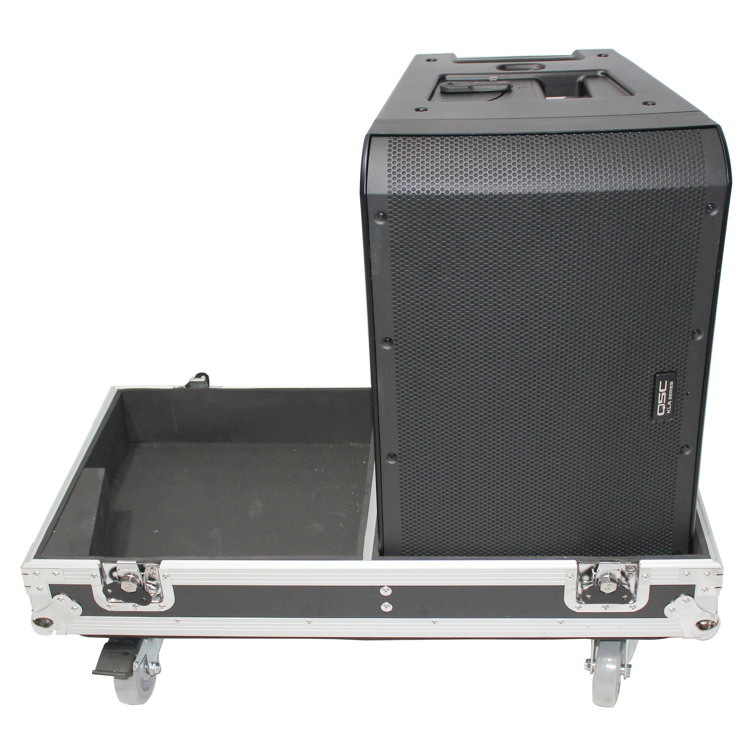 Flight-Road Case for 2 QSC KLA12 Speakers