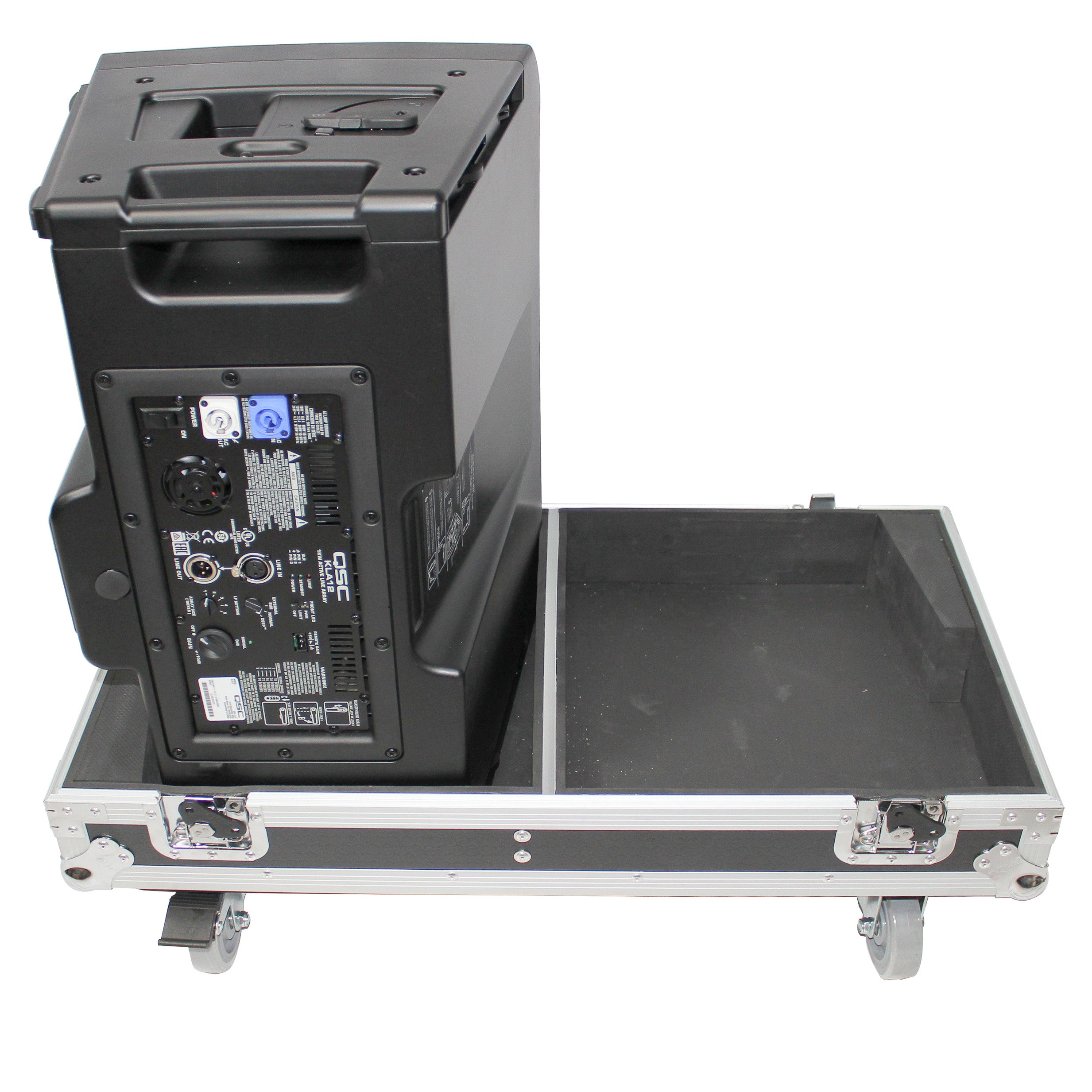 Flight-Road Case for 2 QSC KLA12 Speakers