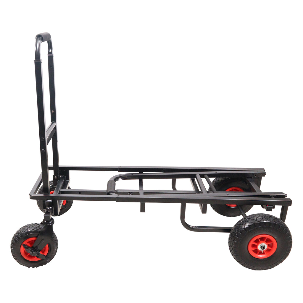 ROLL & RUN Folding 8-in-1 Multi-Cart Rolling Utility Dolly Height Adjustable Rolling Hand Truck