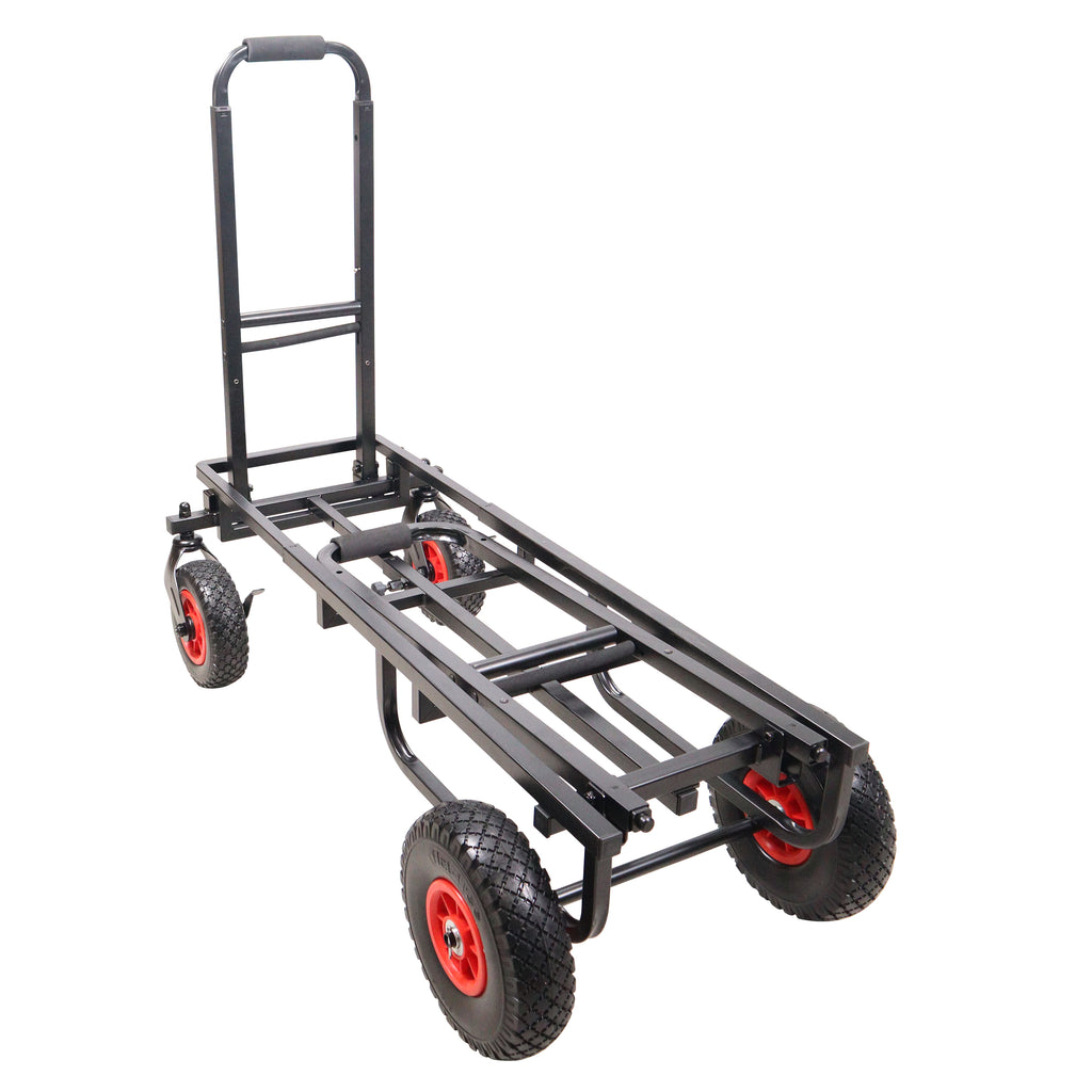 ROLL & RUN Folding 8-in-1 Multi-Cart Rolling Utility Dolly Height Adjustable Rolling Hand Truck