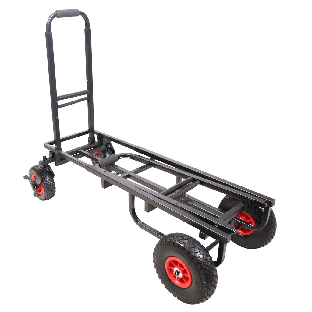 ROLL & RUN Folding 8-in-1 Multi-Cart Rolling Utility Dolly Height Adjustable Rolling Hand Truck