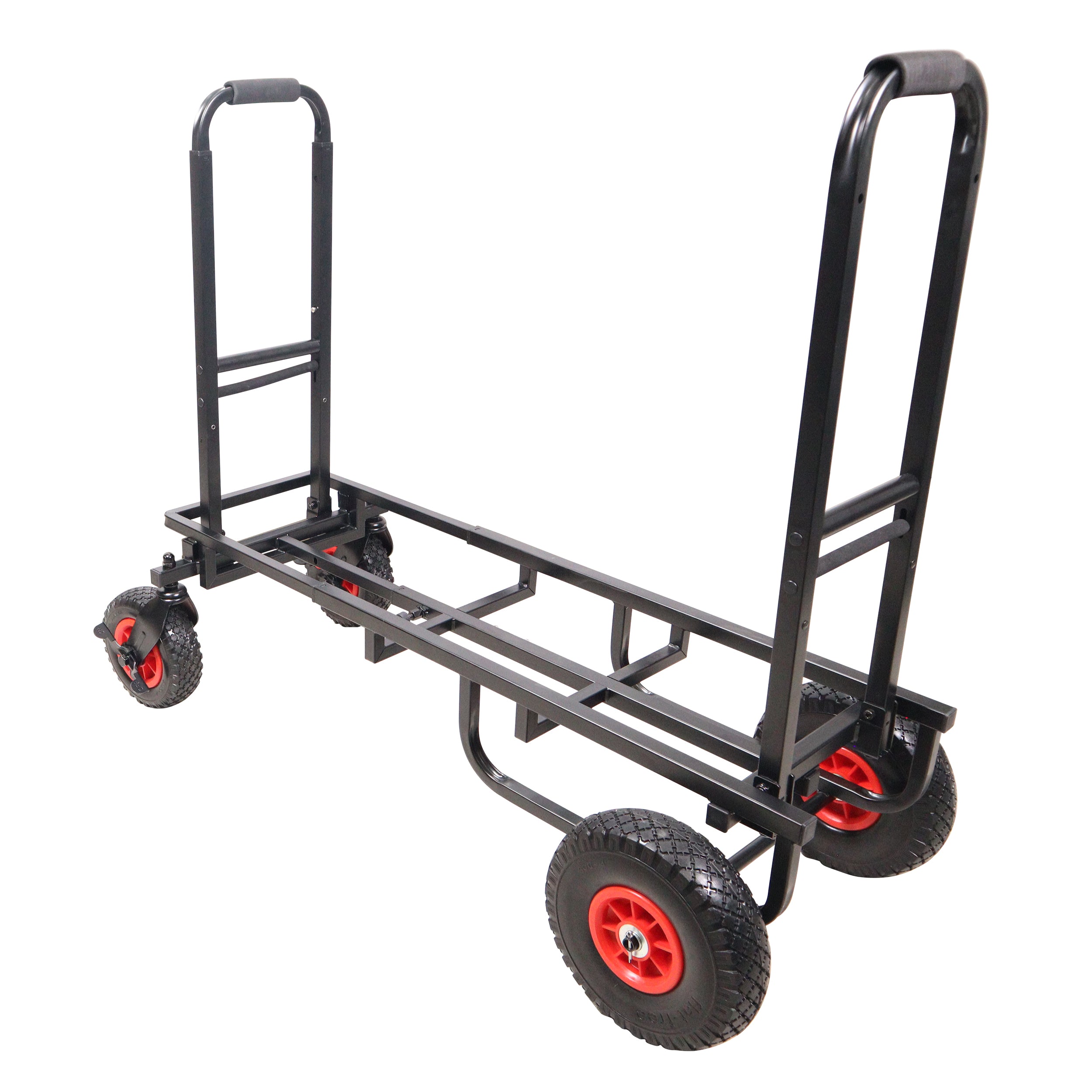 ROLL & RUN Folding 8-in-1 Multi-Cart Rolling Utility Dolly Height Adjustable Rolling Hand Truck