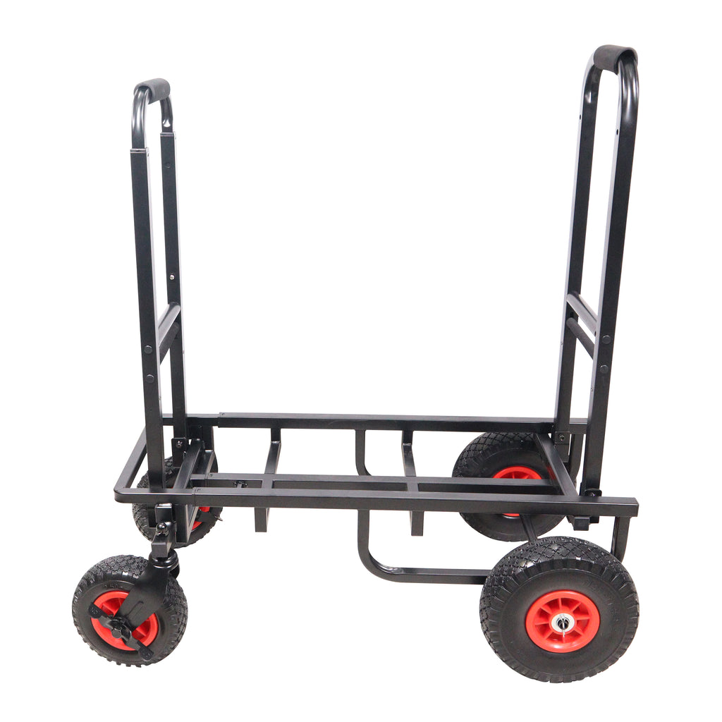 ROLL & RUN Folding 8-in-1 Multi-Cart Rolling Utility Dolly Height Adjustable Rolling Hand Truck