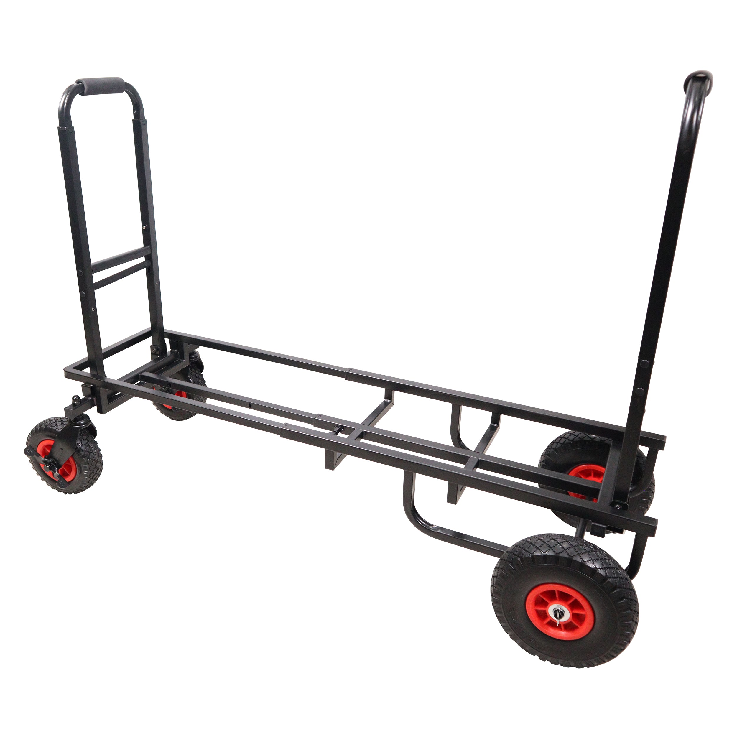 ROLL & RUN Folding 8-in-1 Multi-Cart Rolling Utility Dolly Height Adjustable Rolling Hand Truck