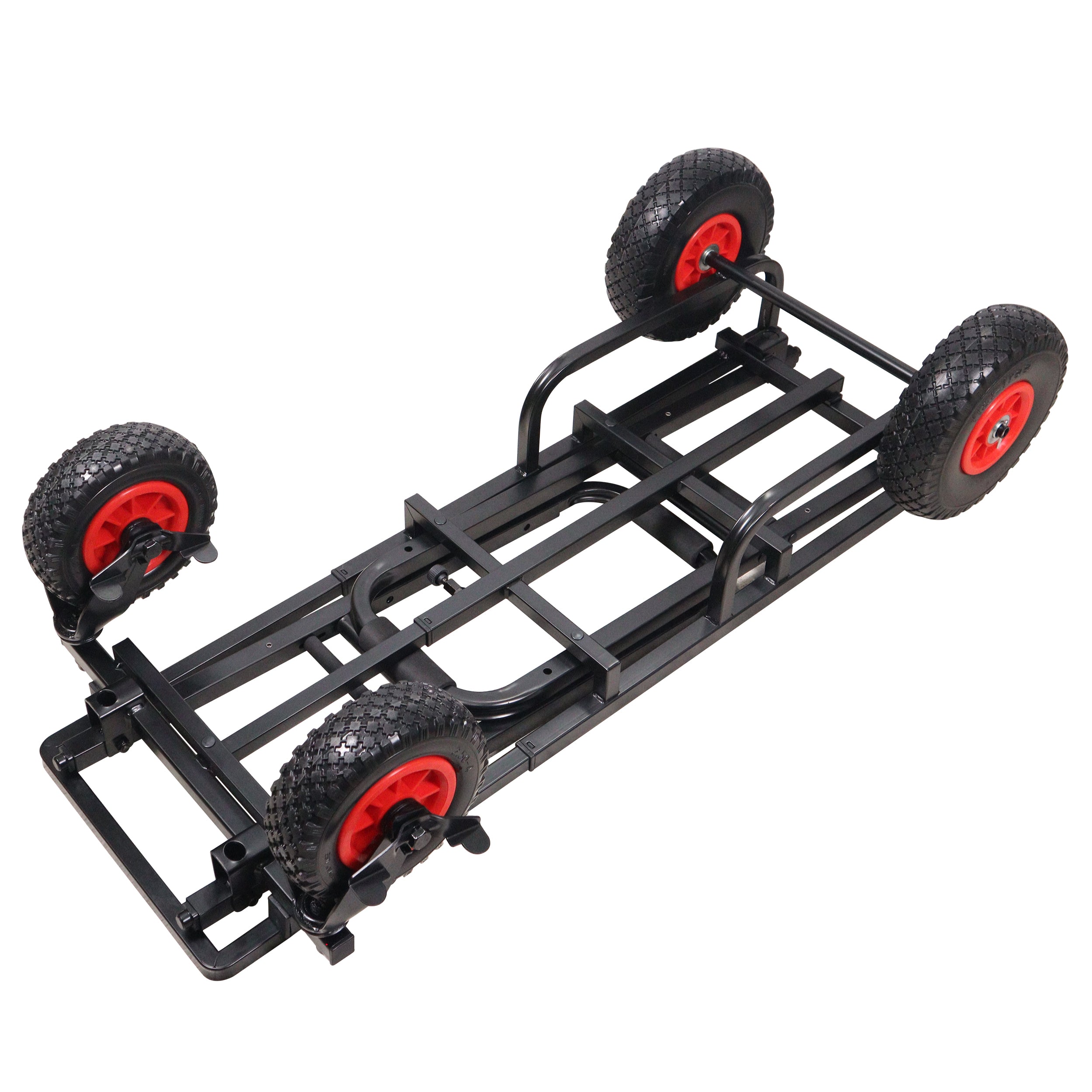 ROLL & RUN Folding 8-in-1 Multi-Cart Rolling Utility Dolly Height Adjustable Rolling Hand Truck
