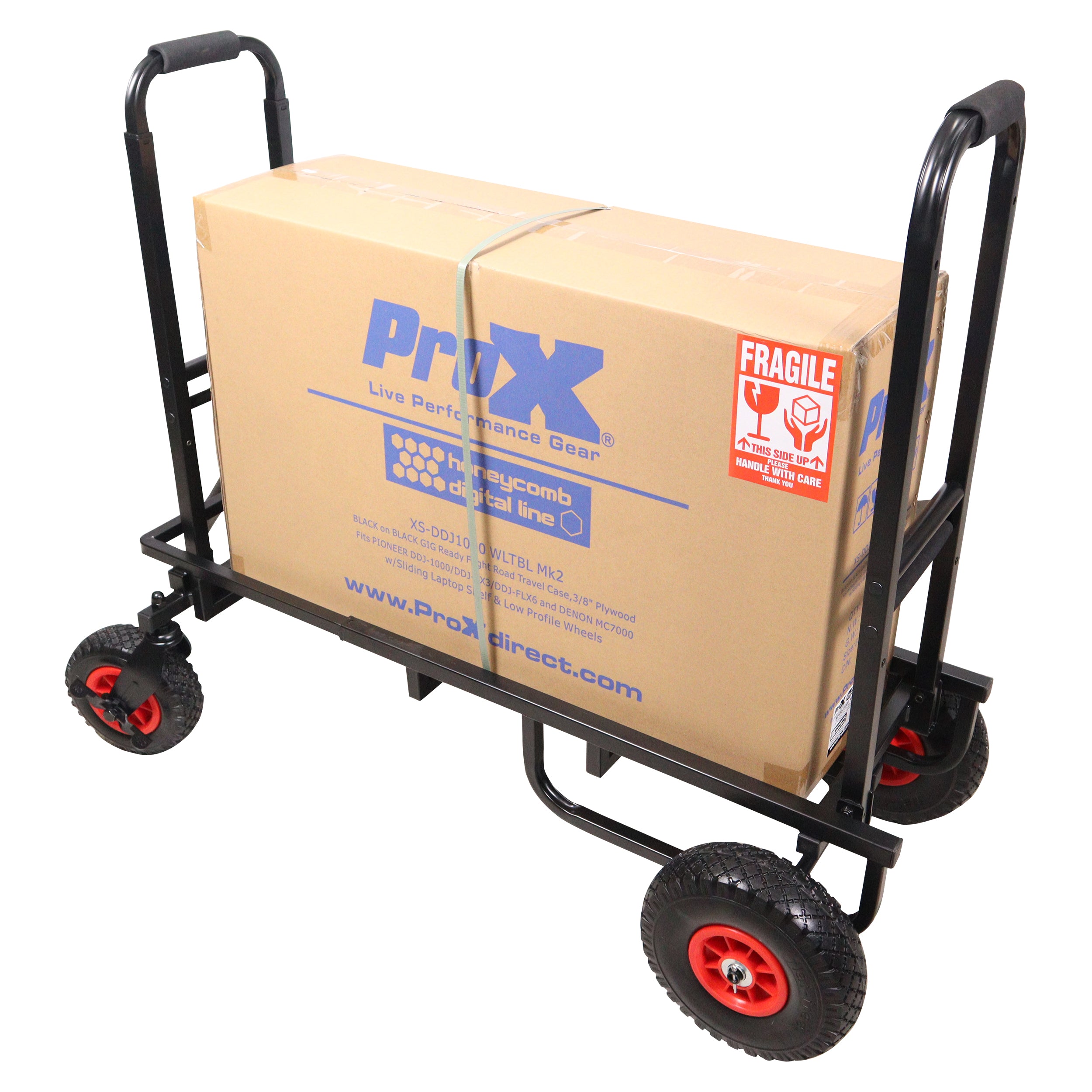 ROLL & RUN Folding 8-in-1 Multi-Cart Rolling Utility Dolly Height Adjustable Rolling Hand Truck