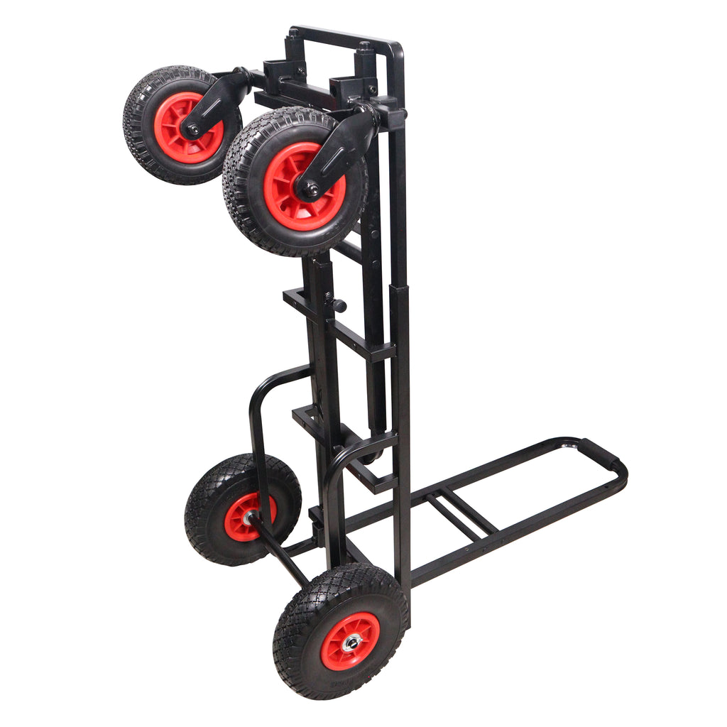 ROLL & RUN Folding 8-in-1 Multi-Cart Rolling Utility Dolly Height Adjustable Rolling Hand Truck