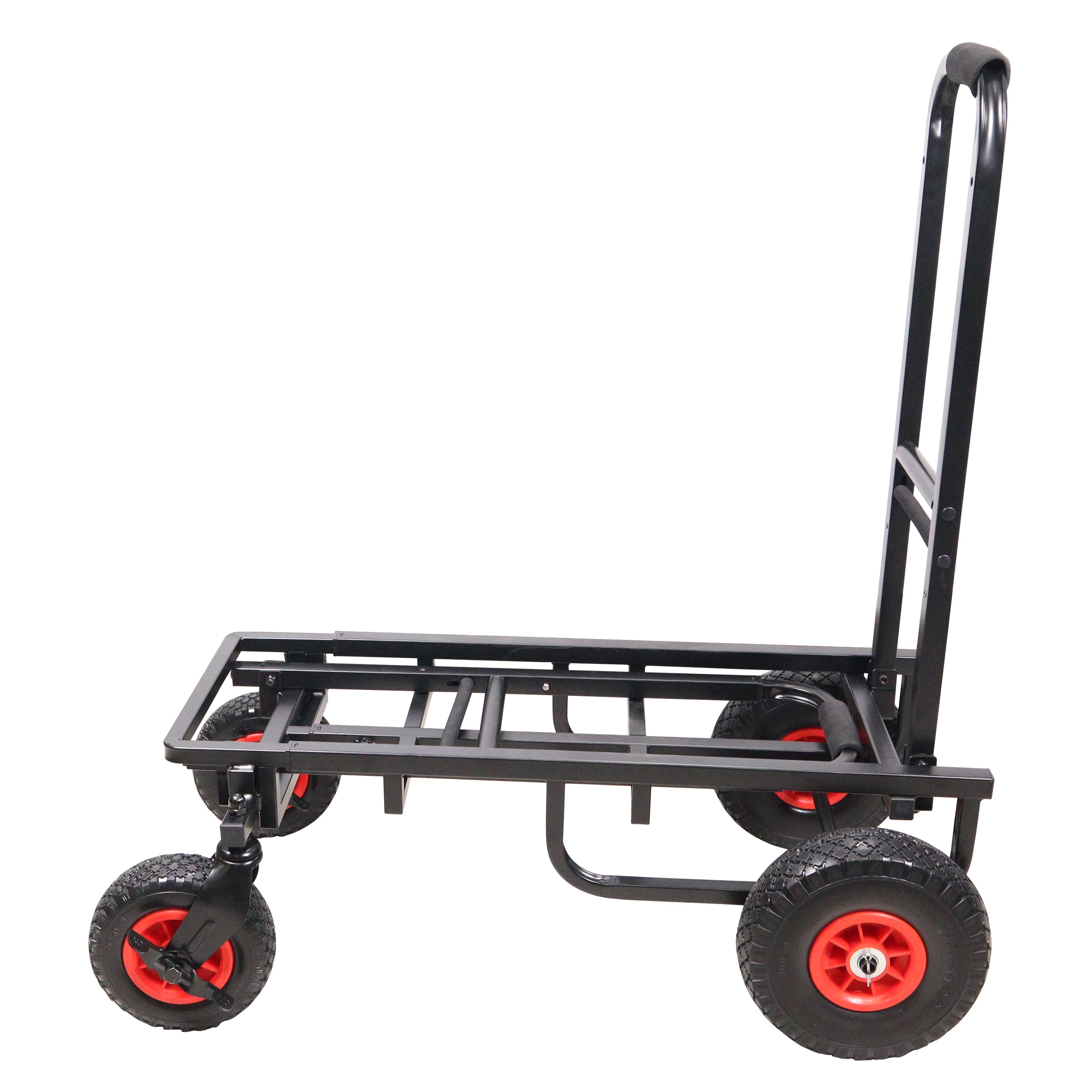 ROLL & RUN Folding 8-in-1 Multi-Cart Rolling Utility Dolly Height Adjustable Rolling Hand Truck