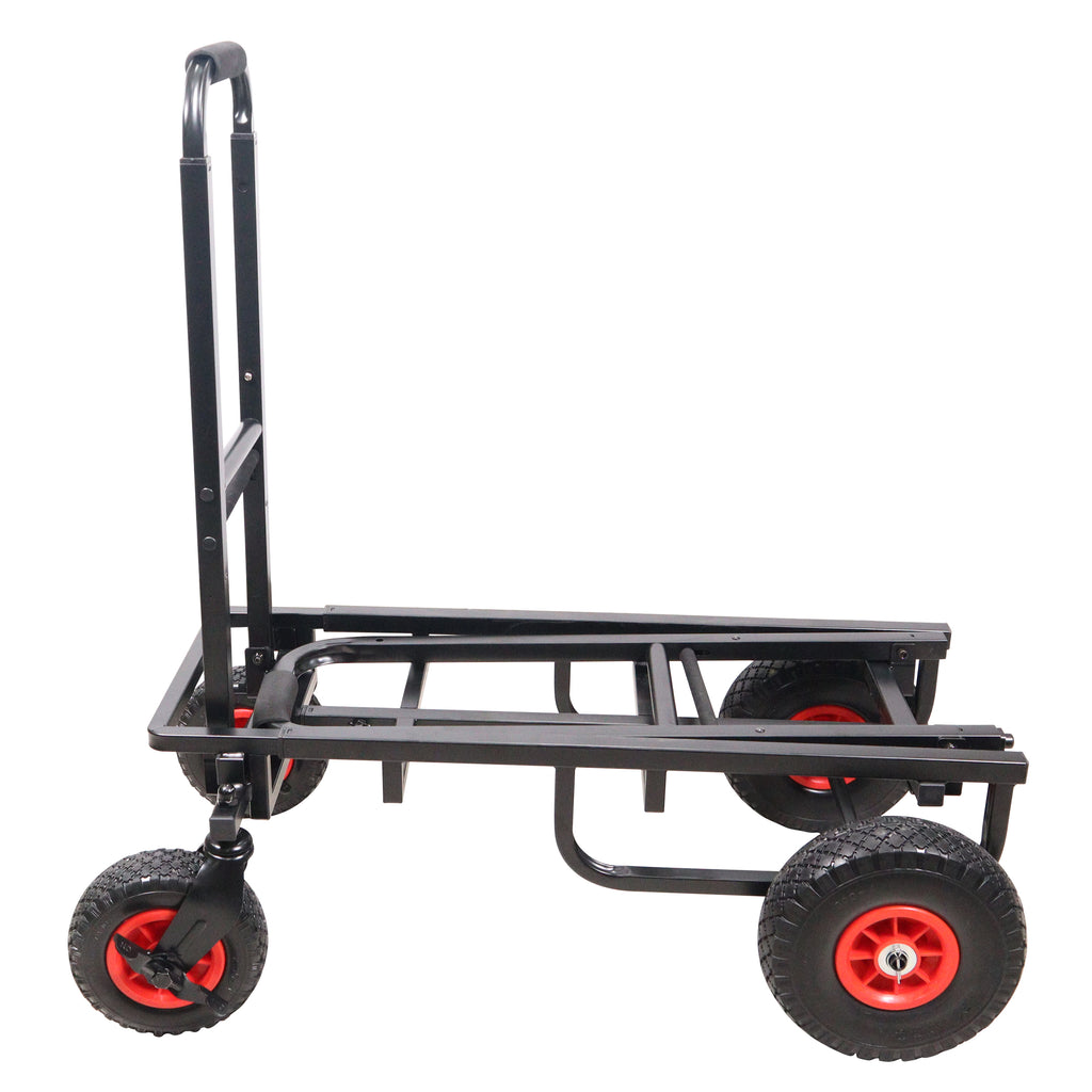 ROLL & RUN Folding 8-in-1 Multi-Cart Rolling Utility Dolly Height Adjustable Rolling Hand Truck