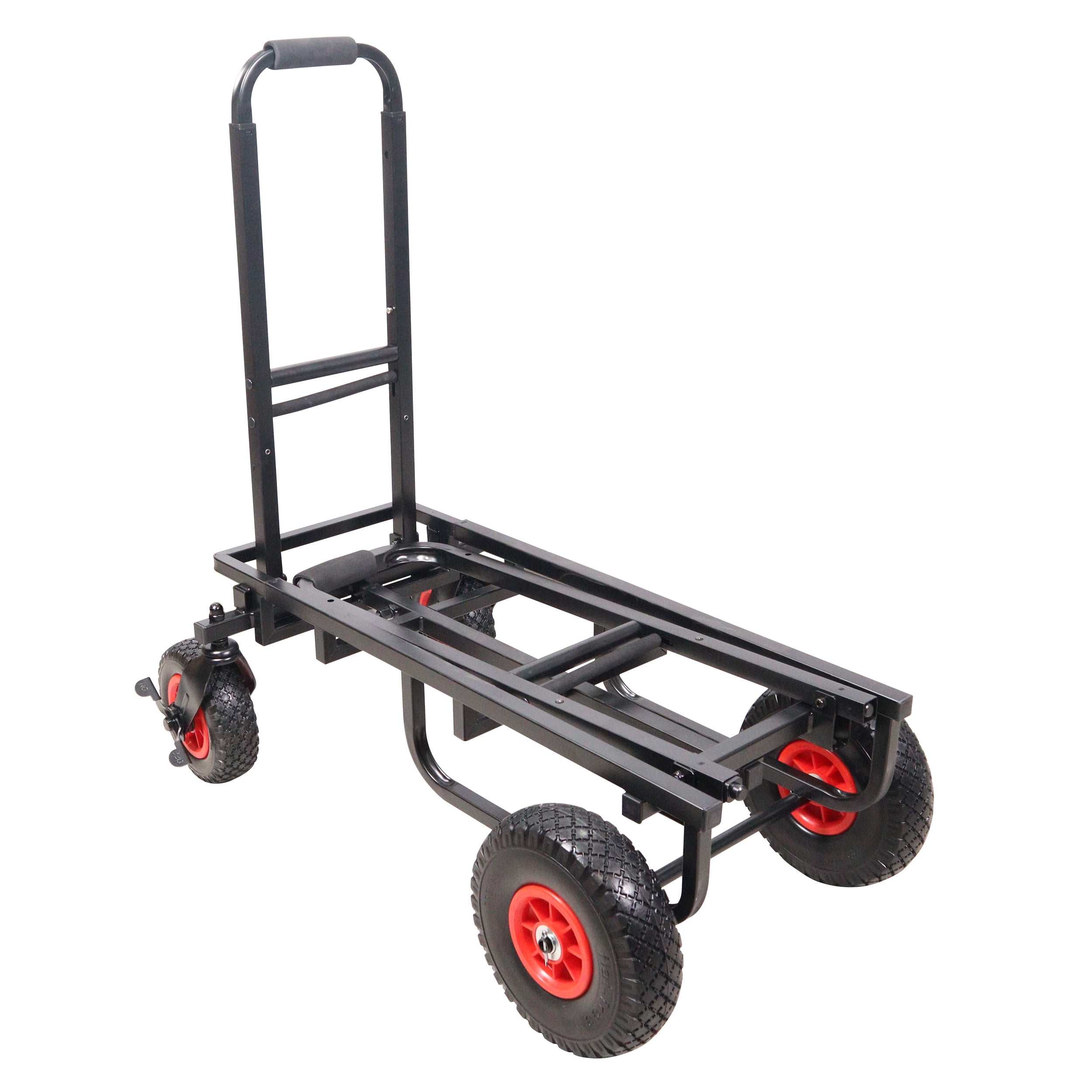 ROLL & RUN Folding 8-in-1 Multi-Cart Rolling Utility Dolly Height Adjustable Rolling Hand Truck