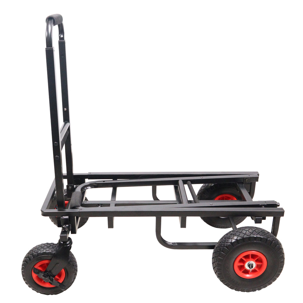 ROLL & RUN Folding 8-in-1 Multi-Cart Rolling Utility Dolly Height Adjustable Rolling Hand Truck
