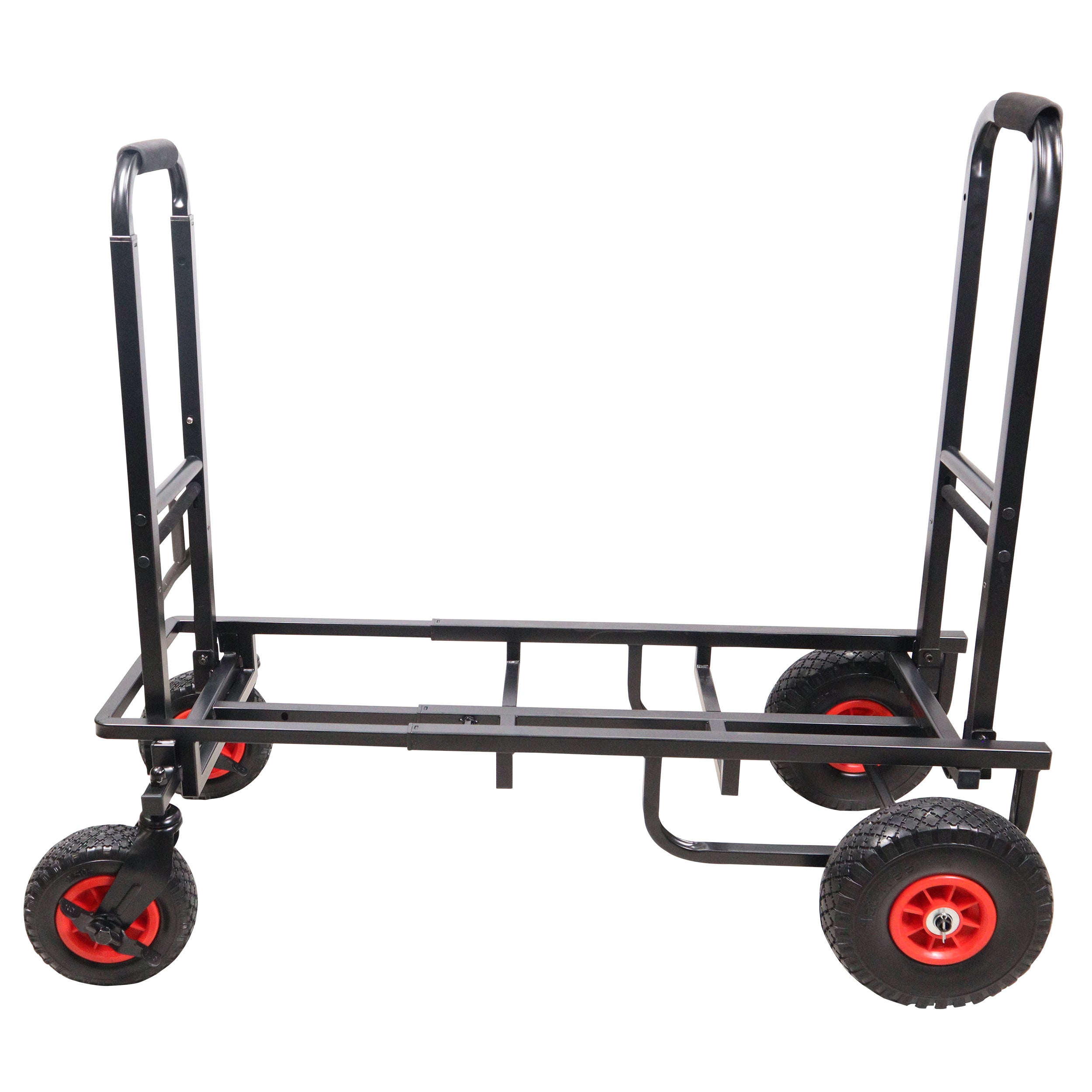 ROLL & RUN Folding 8-in-1 Multi-Cart Rolling Utility Dolly Height Adjustable Rolling Hand Truck