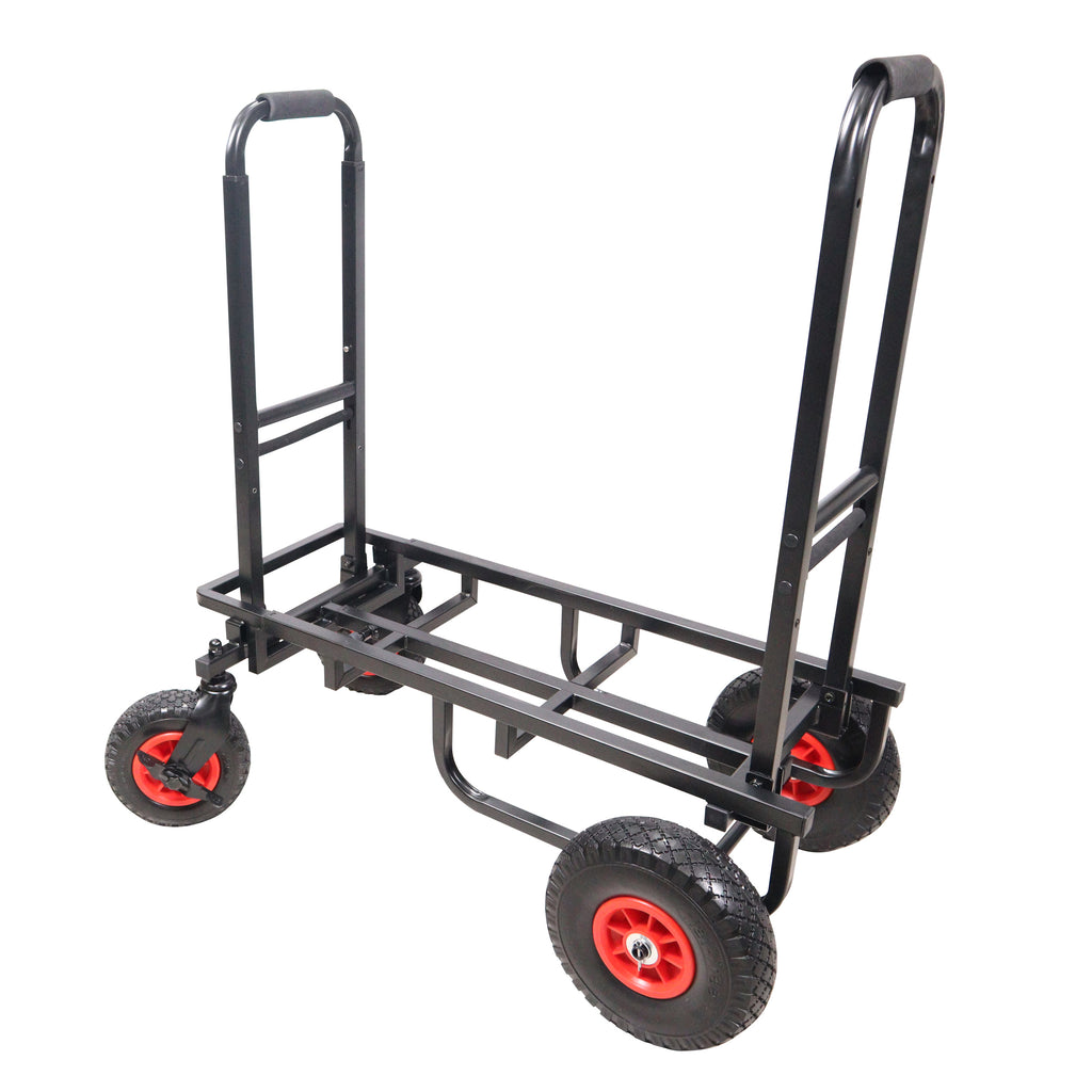 ROLL & RUN Folding 8-in-1 Multi-Cart Rolling Utility Dolly Height Adjustable Rolling Hand Truck