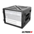 UltronX Watertight 8U Rack Space Molded Plastic Case - 18" Depth Front Rail to Rail