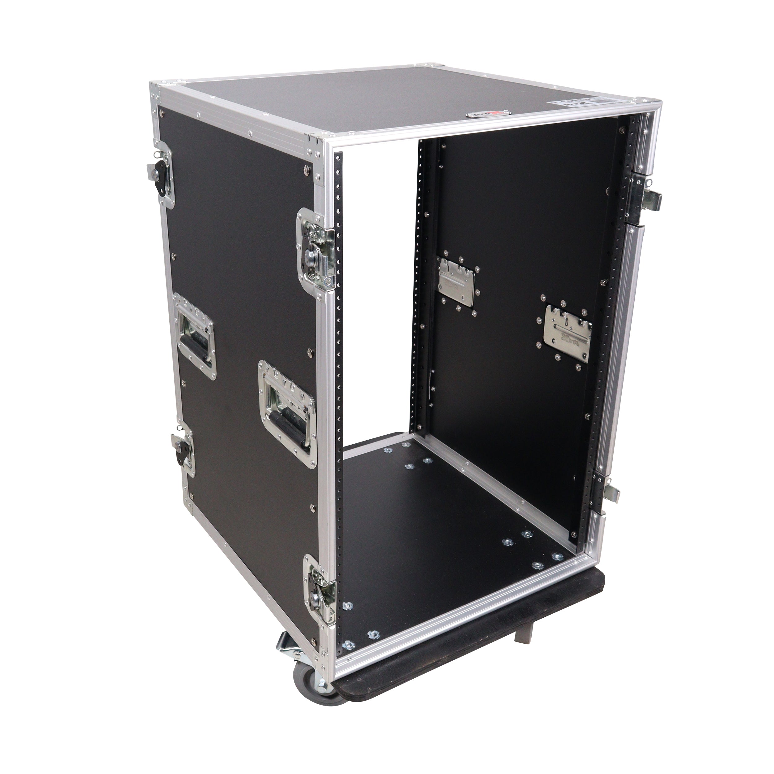 14U Vertical Amp Rack Mount Flight Case with Caster Wheels