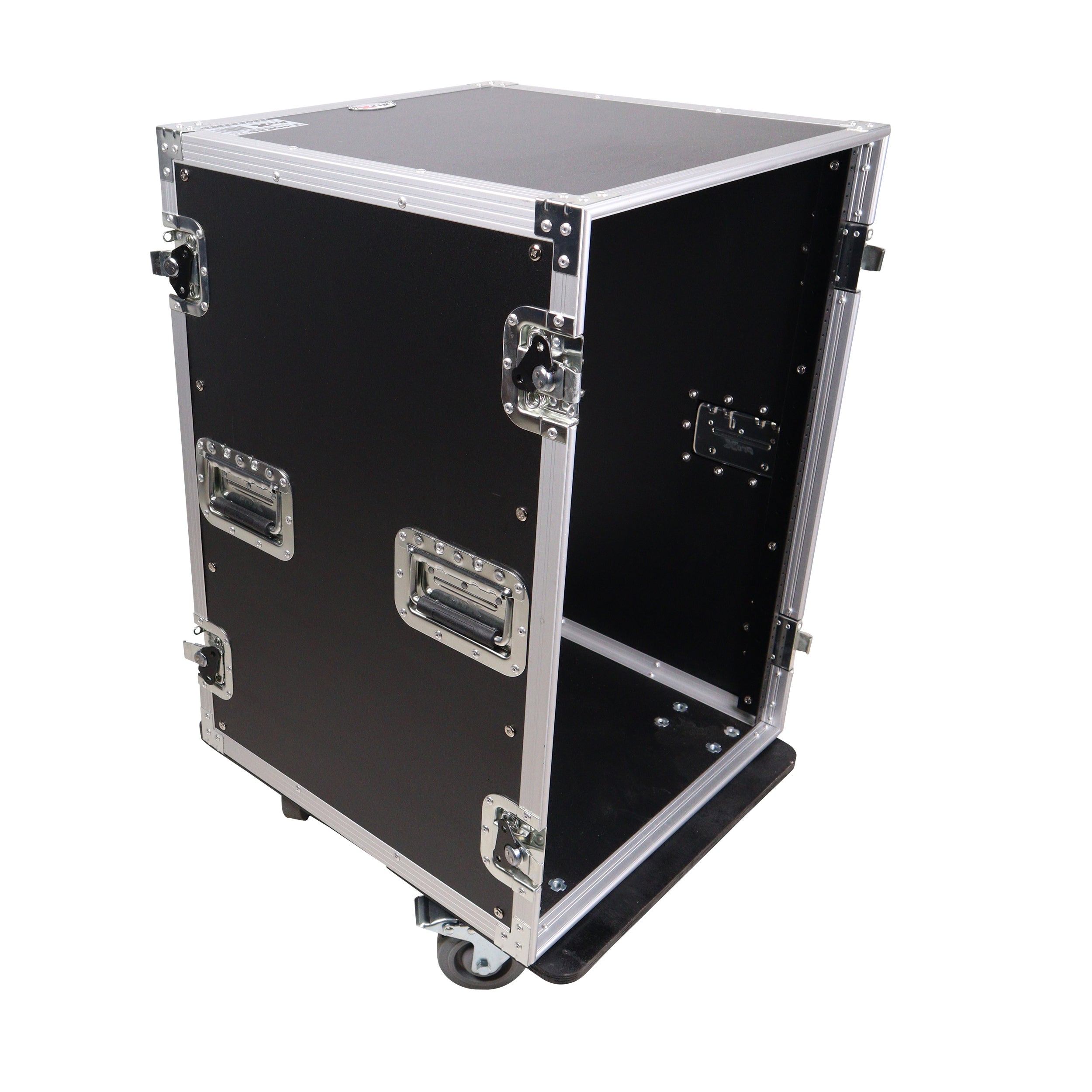 14U Vertical Amp Rack Mount Flight Case with Caster Wheels