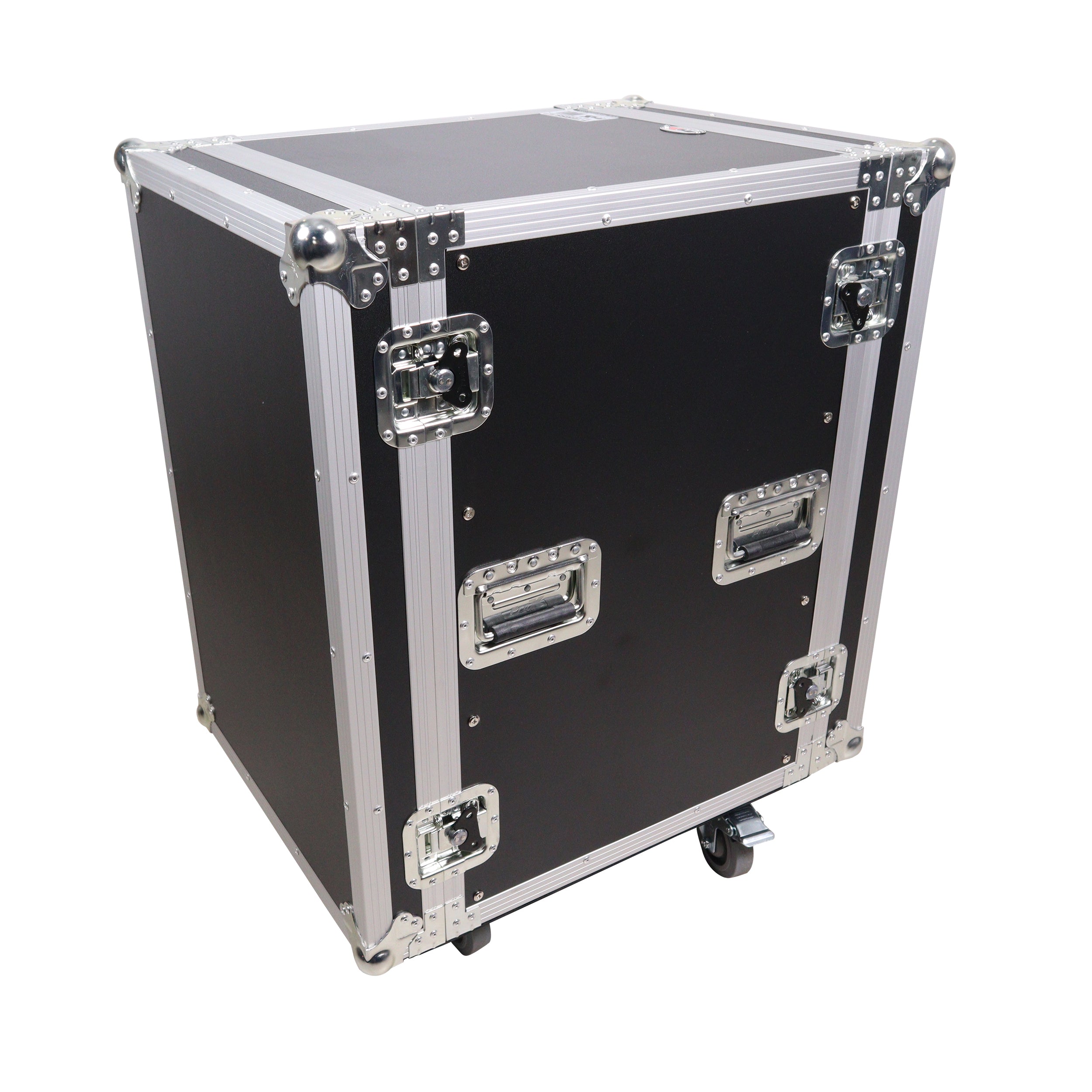 14U Vertical Amp Rack Mount Flight Case with Caster Wheels