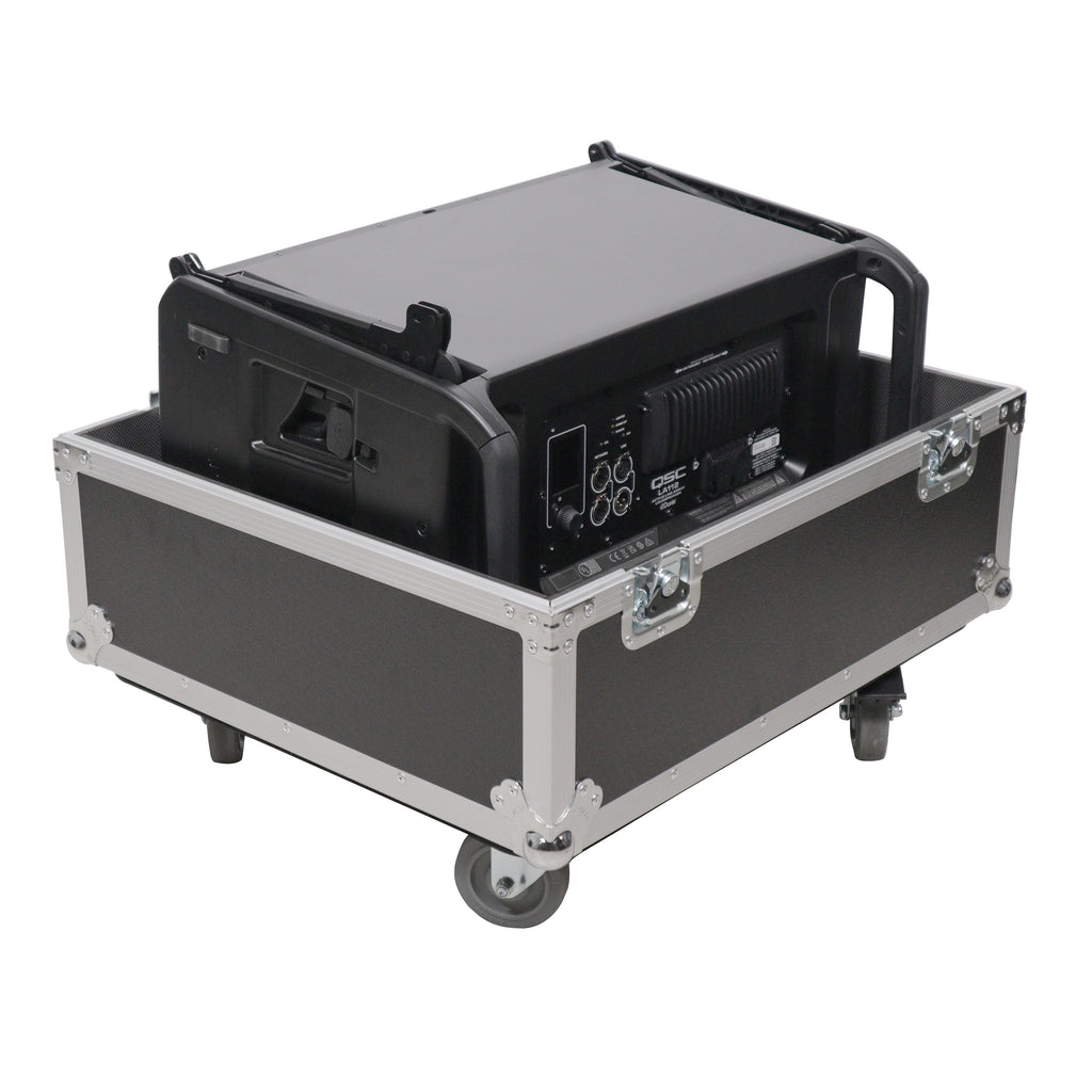 Universal ATA Speaker Flight Case for 2xQSC KLA12 LA112 FBT HORIZON VHA 112SA, Mackie DRM12A and similar sizes 30x26x22 in