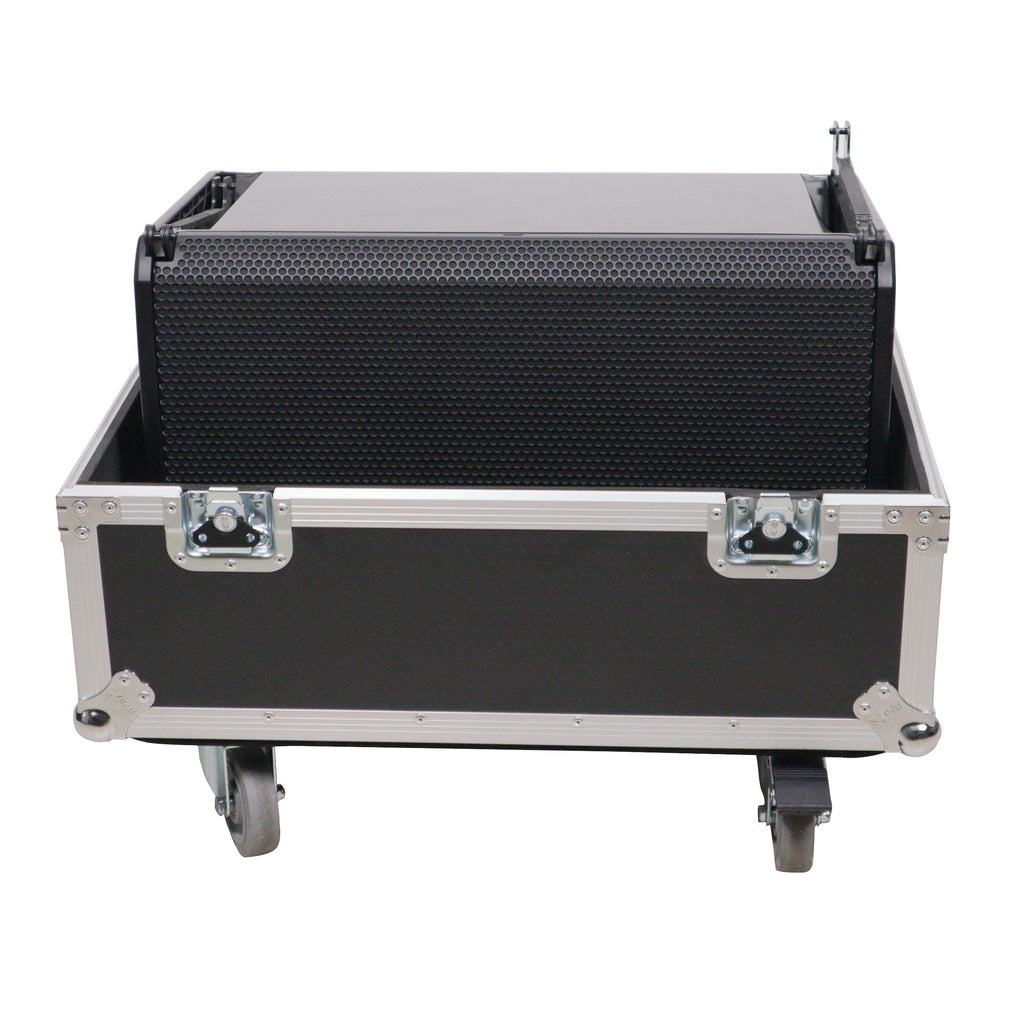 Universal ATA Speaker Flight Case for 2xQSC KLA12 LA112 FBT HORIZON VHA 112SA, Mackie DRM12A and similar sizes 30x26x22 in