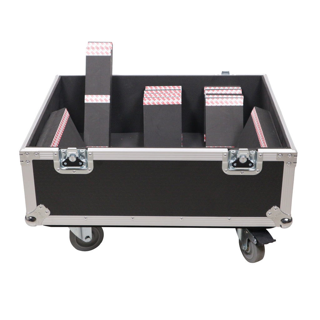 Universal ATA Speaker Flight Case for 2xQSC KLA12 LA112 FBT HORIZON VHA 112SA, Mackie DRM12A and similar sizes 30x26x22 in
