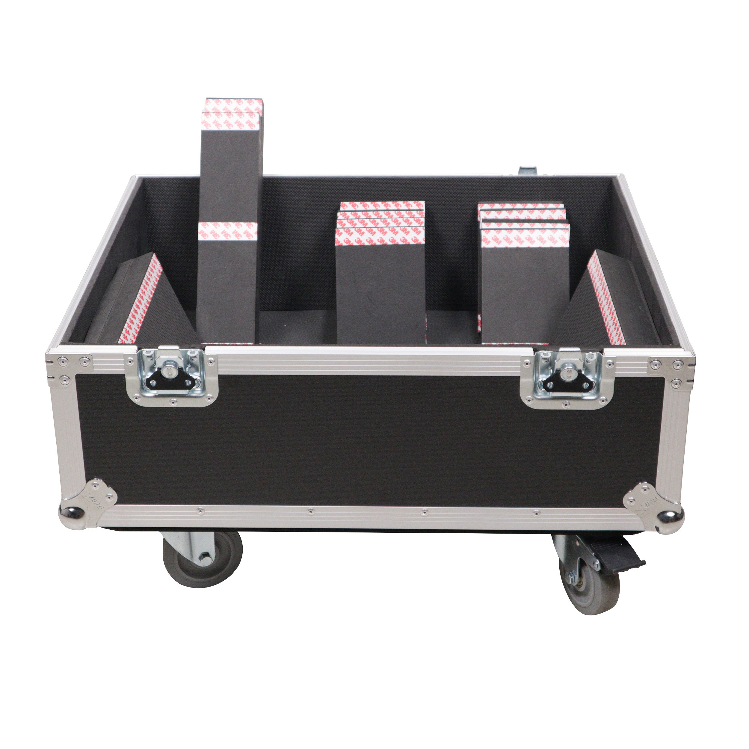 Universal ATA Speaker Flight Case for 2xQSC KLA12 LA112 FBT HORIZON VHA 112SA, Mackie DRM12A and similar sizes 30x26x22 in
