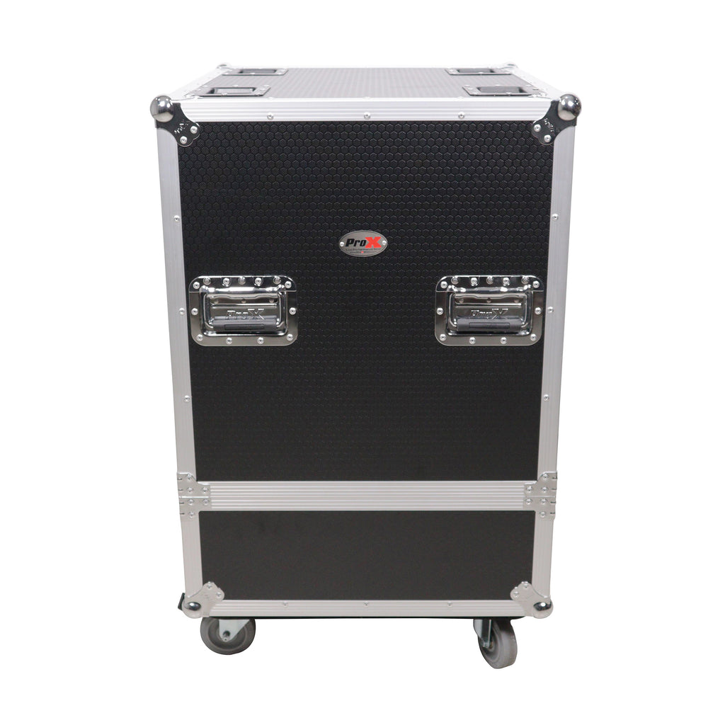 Universal ATA Speaker Flight Case for 2xQSC KLA12 LA112 FBT HORIZON VHA 112SA, Mackie DRM12A and similar sizes 30x26x22 in