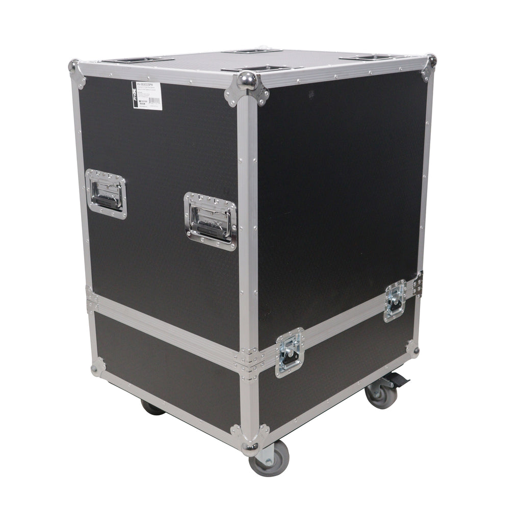 Universal ATA Speaker Flight Case for 2xQSC KLA12 LA112 FBT HORIZON VHA 112SA, Mackie DRM12A and similar sizes 30x26x22 in