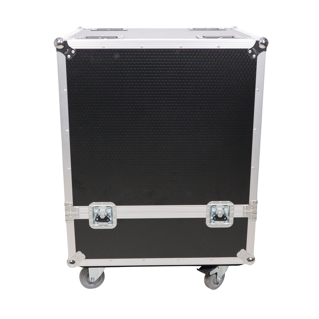 Universal ATA Speaker Flight Case for 2xQSC KLA12 LA112 FBT HORIZON VHA 112SA, Mackie DRM12A and similar sizes 30x26x22 in