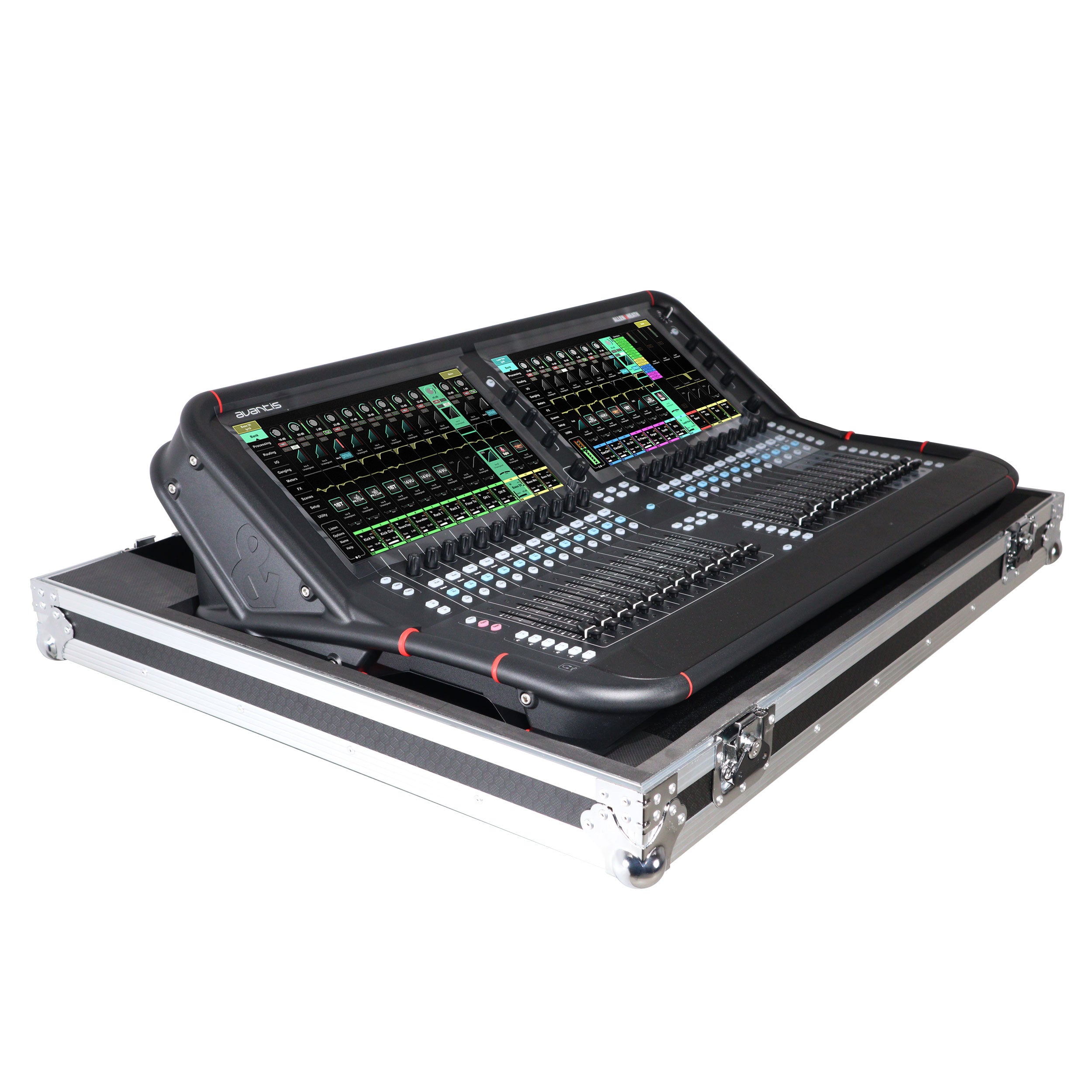 Fits Allen & Heath AVANTIS  Digital Mixer Console Flight Case w Low Profile Wheels