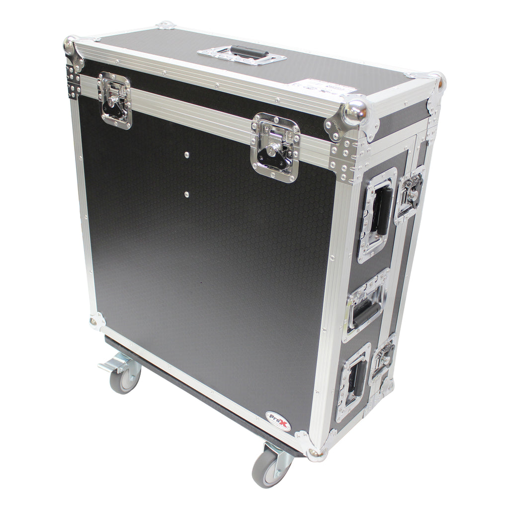 ATA Digital Audio Mixer Flight Case for Allen & Heath SQ5 Console with Doghouse compartment and Caster wheels