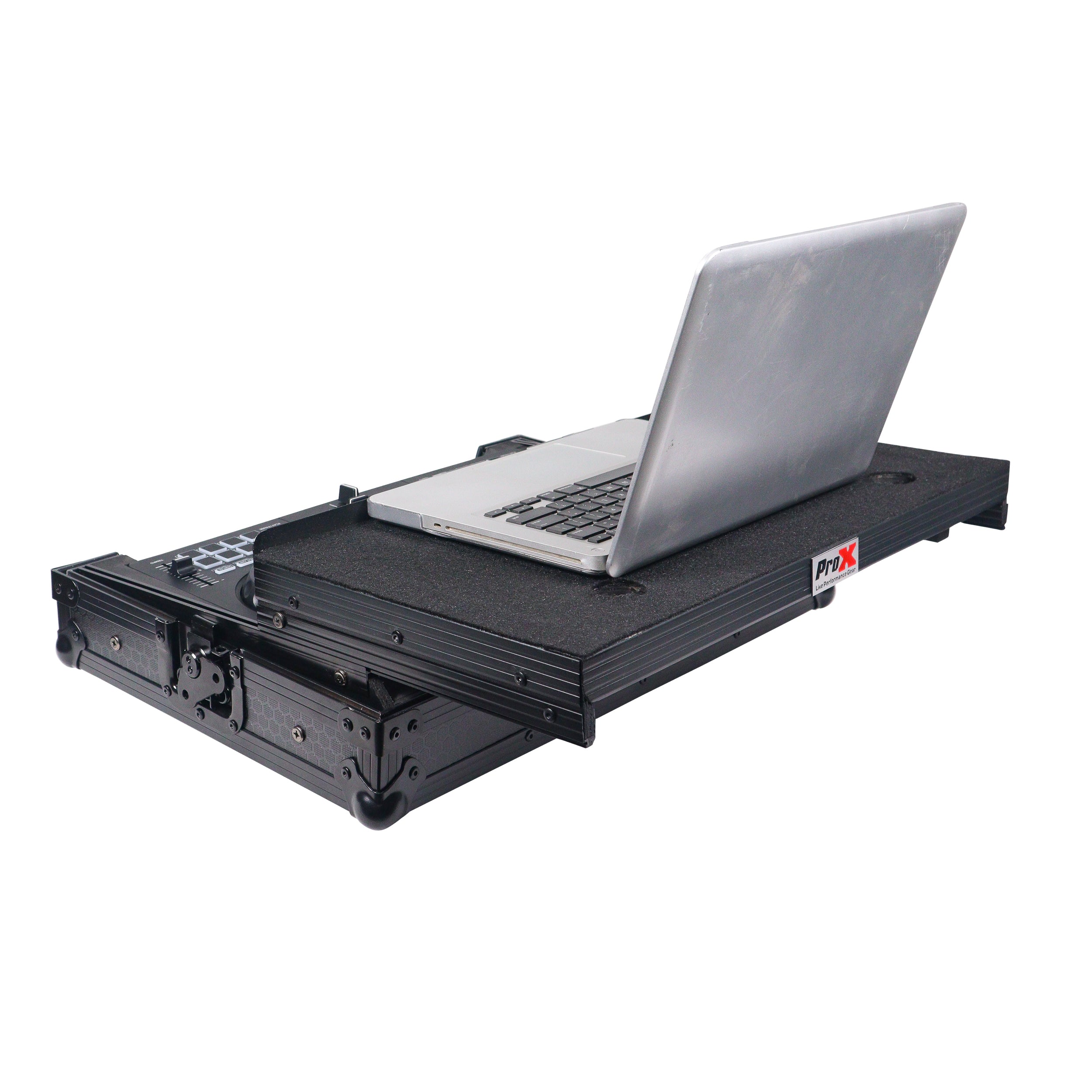 ATA Flight Road Case For Pioneer DDJ-FLX4 DDJ-SB3 DDJ-400 DJ Controller with Laptop Shelf - Black Finish