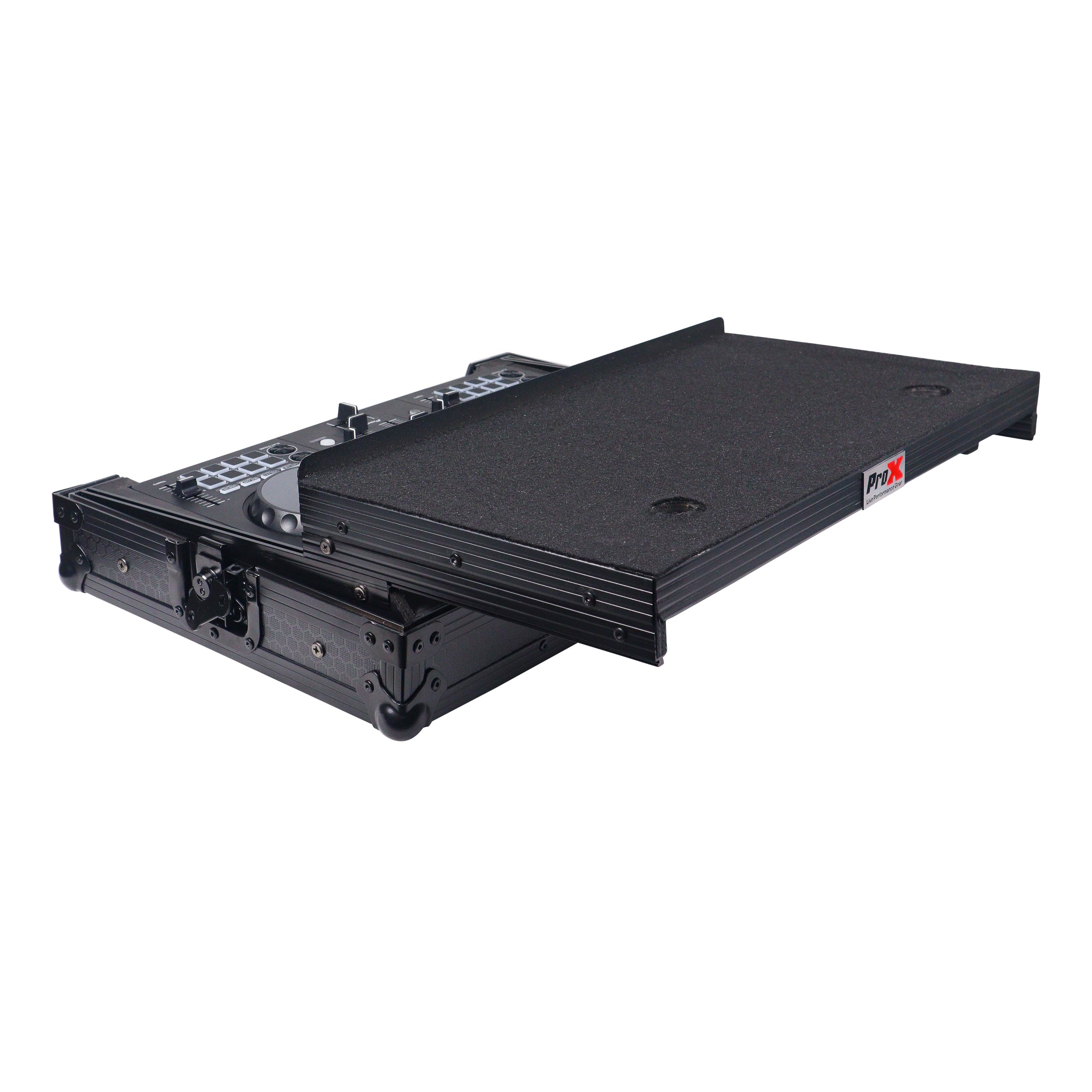 ATA Flight Road Case For Pioneer DDJ-FLX4 DDJ-SB3 DDJ-400 DJ Controller with Laptop Shelf - Black Finish