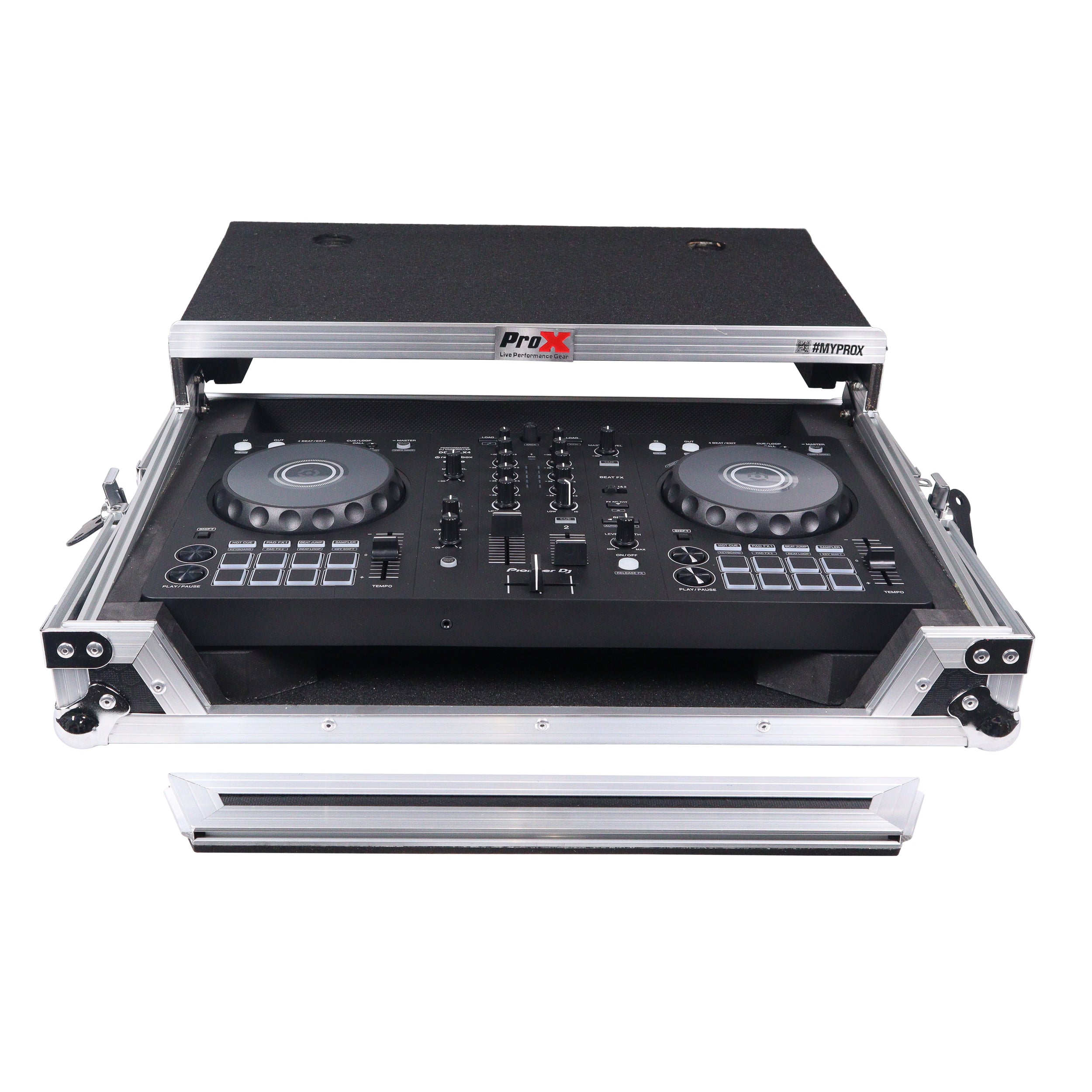 ATA Flight Road Case For Pioneer DDJ-FLX4 DDJ-400 DDJ-SB3 DJ Controller with Laptop Shelf