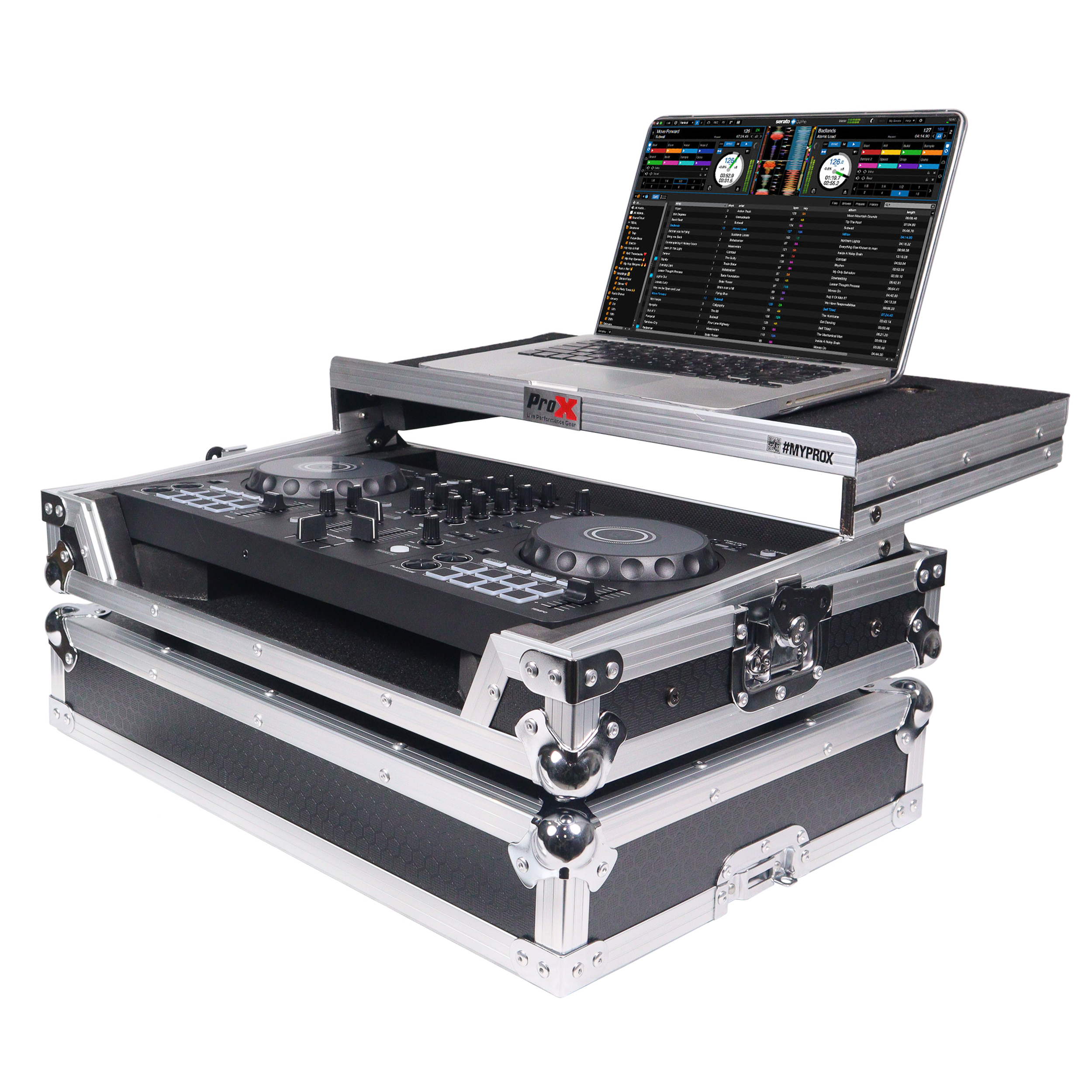 ATA Flight Road Case For Pioneer DDJ-FLX4 DDJ-400 DDJ-SB3 DJ Controller with Laptop Shelf