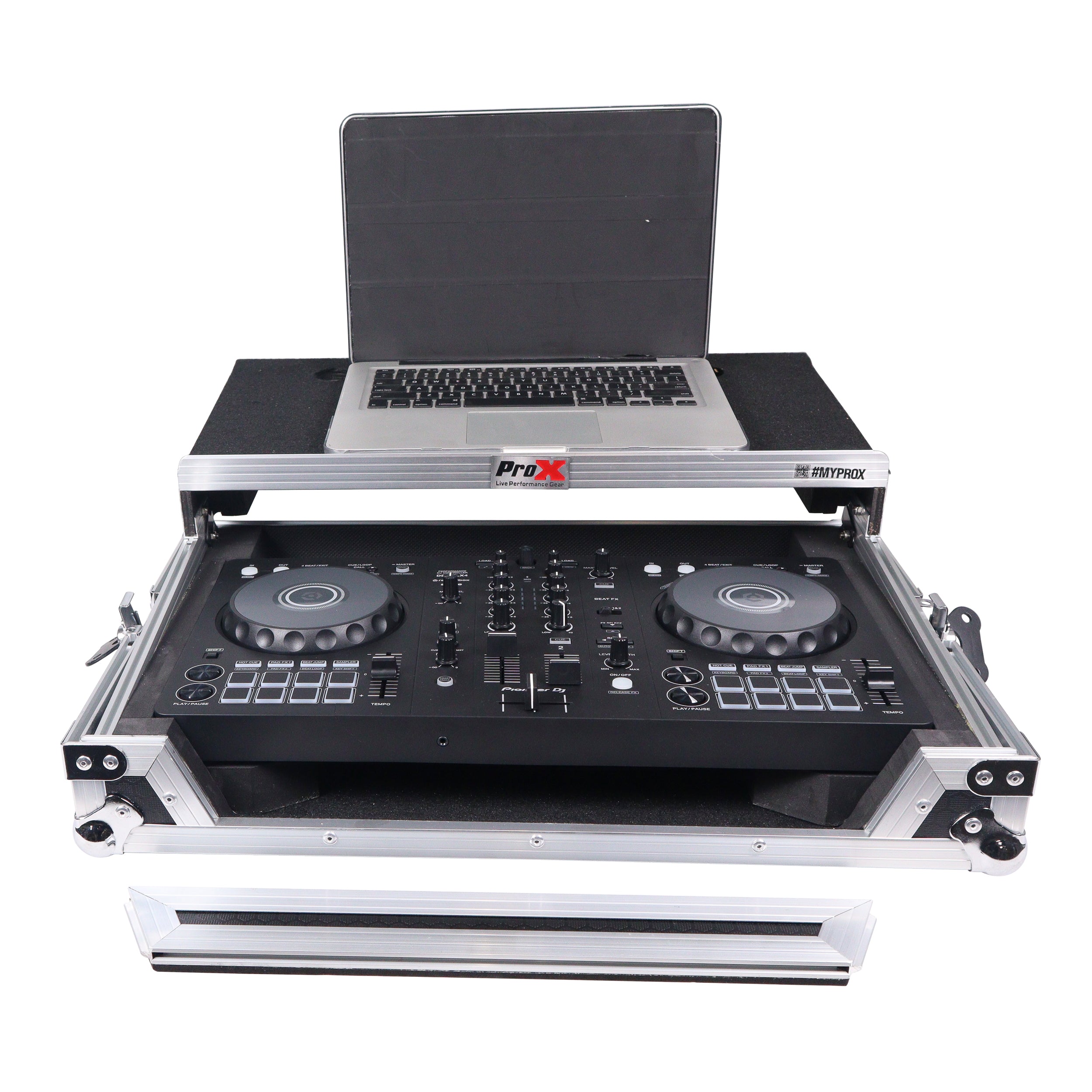 ATA Flight Road Case For Pioneer DDJ-FLX4 DDJ-400 DDJ-SB3 DJ Controller with Laptop Shelf