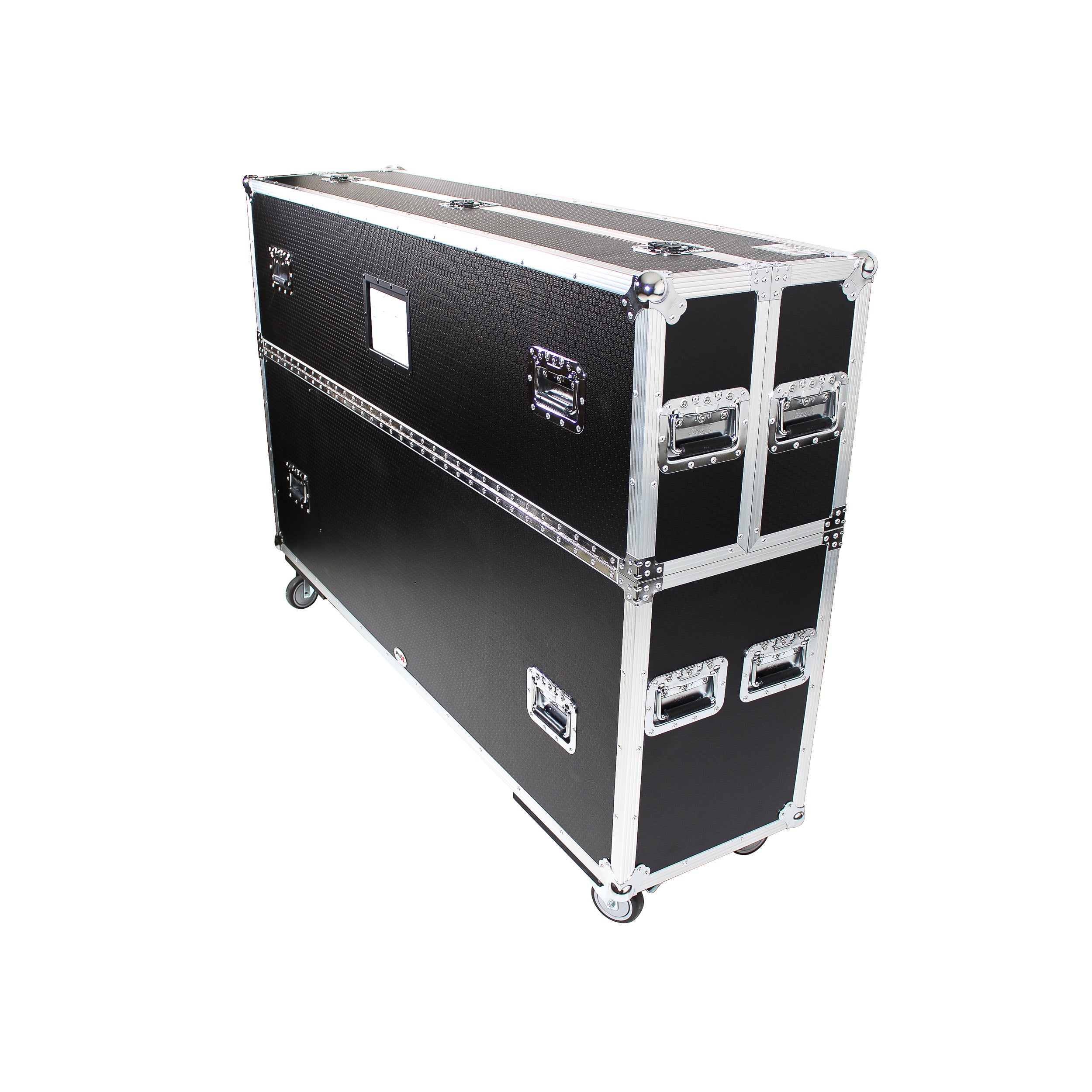 Universal Case For Flat Panel Monitor LED-LCD-Plasma TV Dual 70" to 85" Adjustable Flight Case W-4" Casters