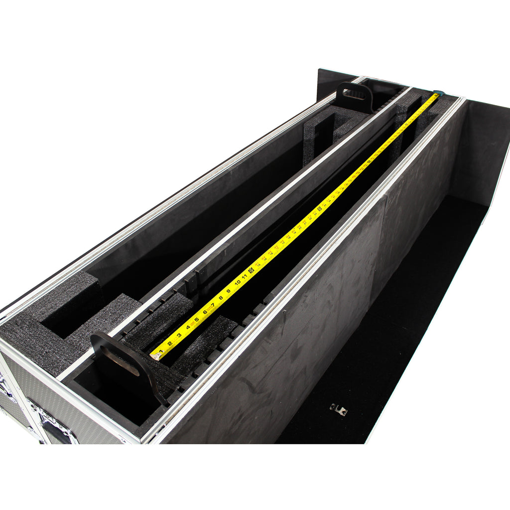 Universal Case For Flat Panel Monitor LED-LCD-Plasma TV Dual 70" to 85" Adjustable Flight Case W-4" Casters
