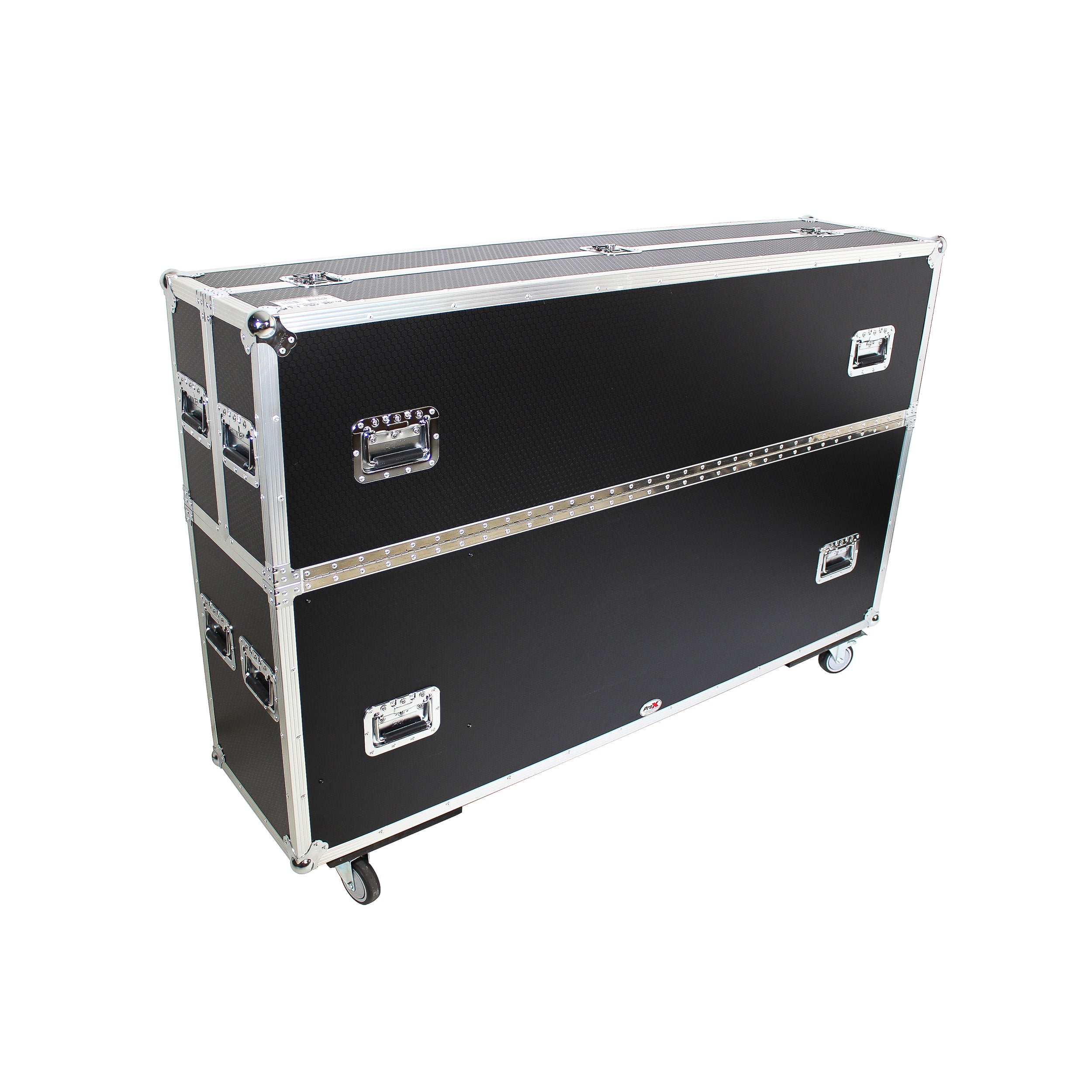Universal Case For Flat Panel Monitor LED-LCD-Plasma TV Dual 70" to 85" Adjustable Flight Case W-4" Casters