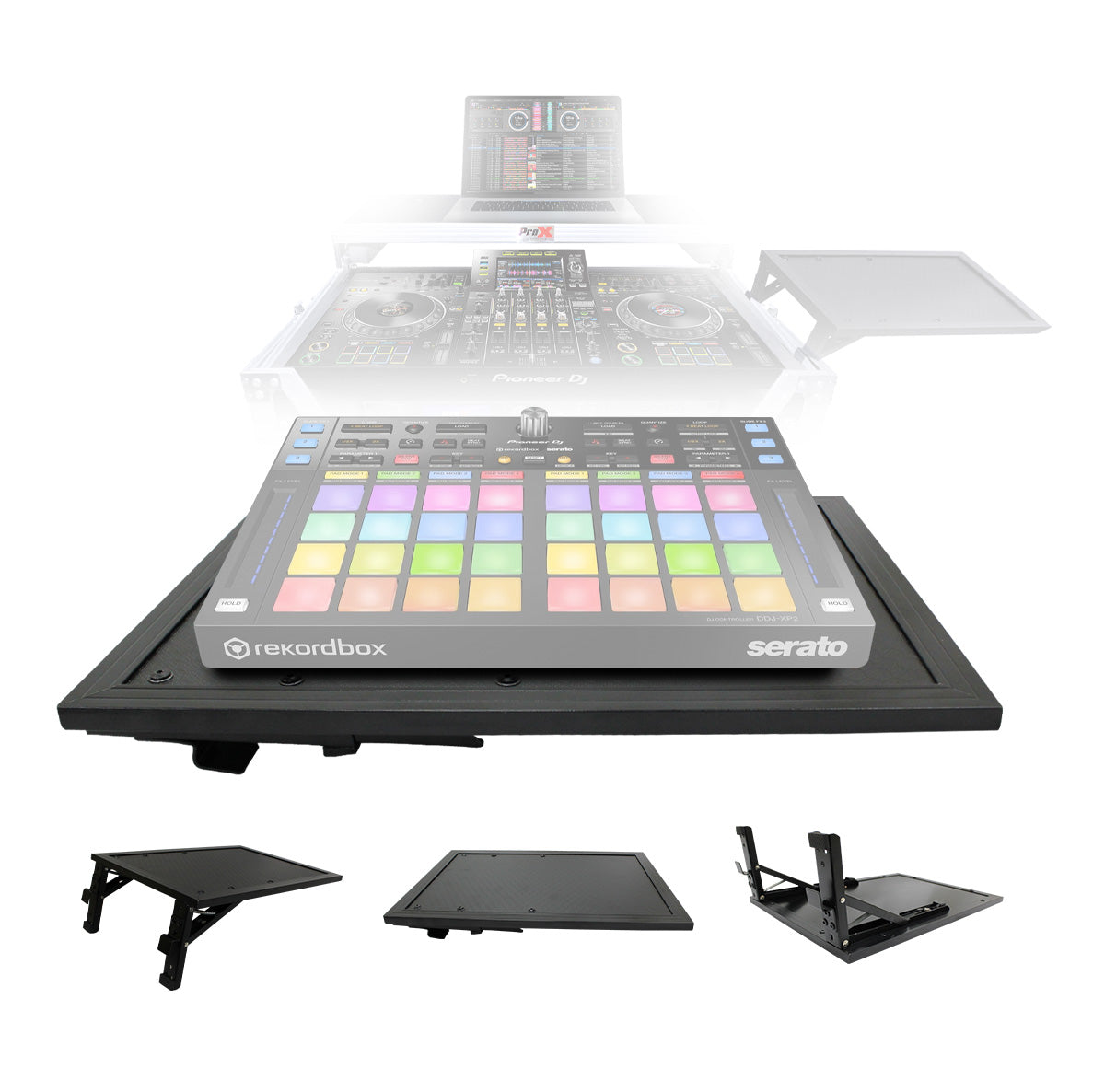 Universal Side Shelf for Laptops Midi Controllers and Modular Devices