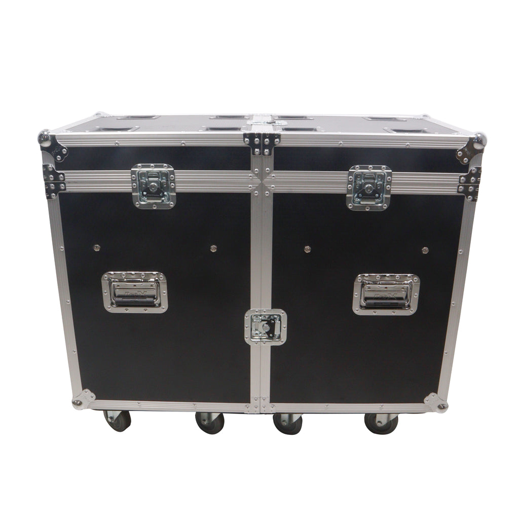ATA Flight Style Road Case for (2) Moving Head Lighting Fixtures with (6) 4 inch Casters