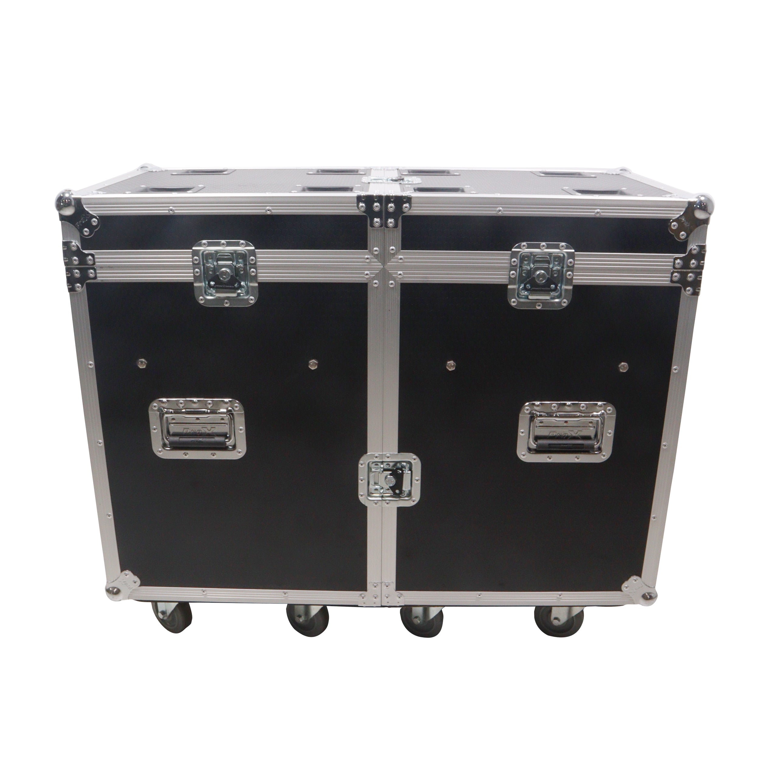ATA Flight Style Road Case for (2) Moving Head Lighting Fixtures with (6) 4 inch Casters