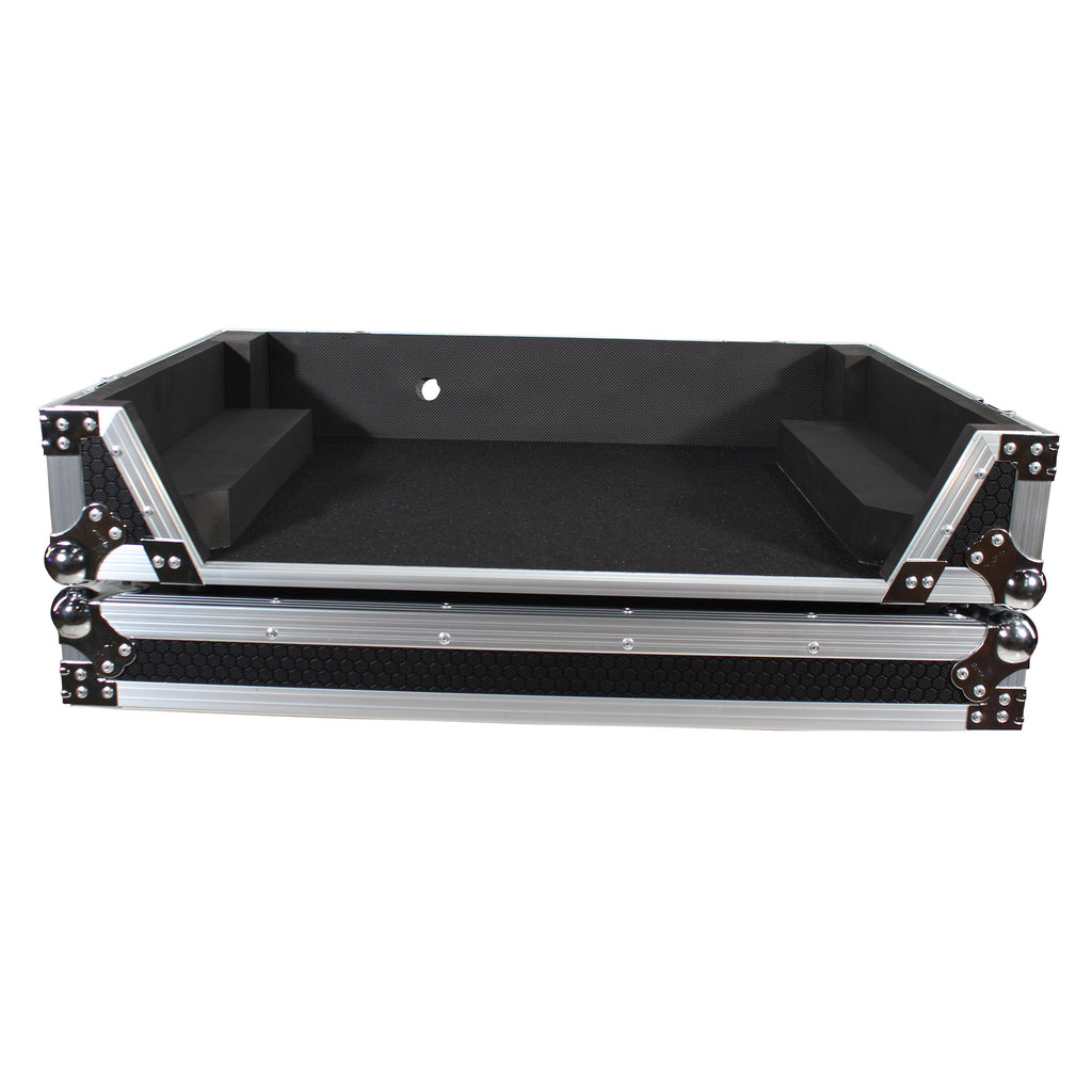 ATA Flight Case For Denon PRIME 4 DJ Controller with 1U Rack Space and Wheels