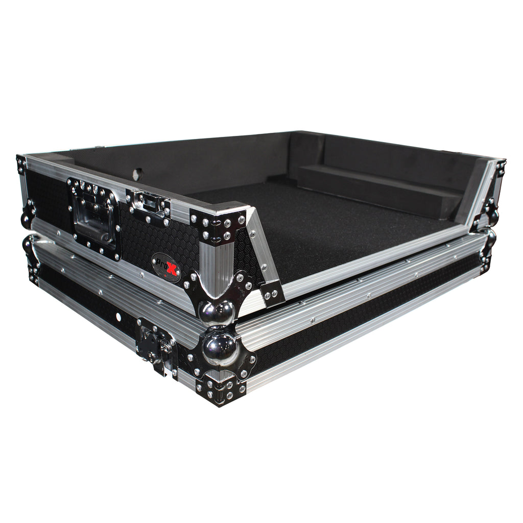 ATA Flight Case For Denon PRIME 4 DJ Controller with 1U Rack Space and Wheels